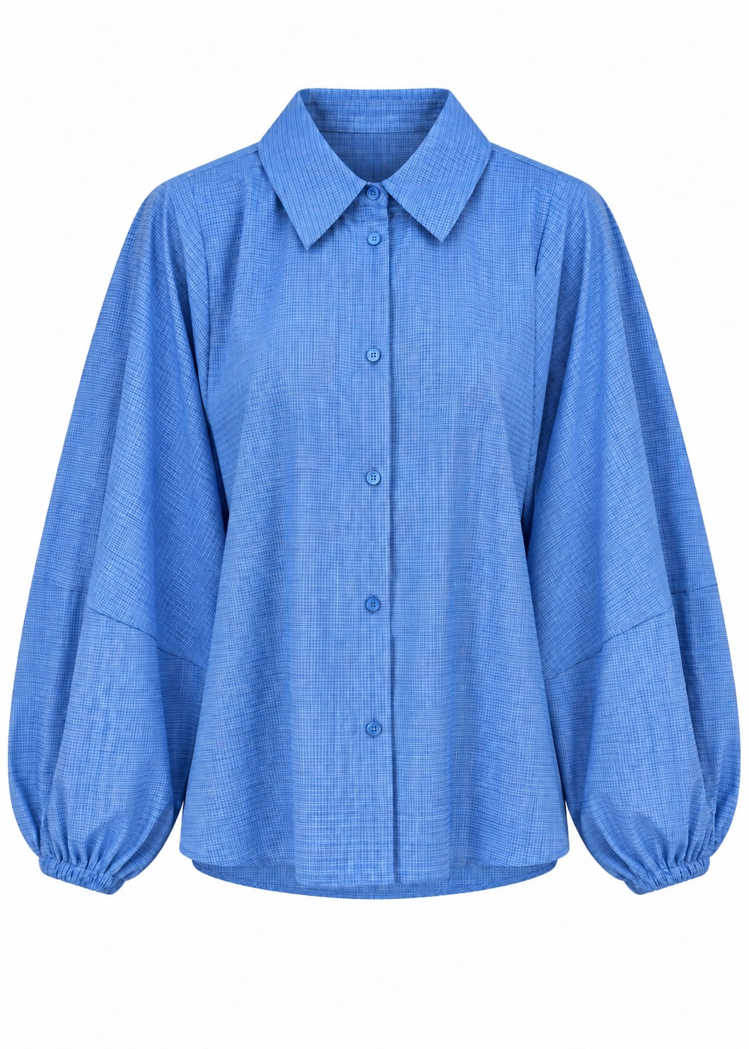 Hemdbluse 'Check-Blau'