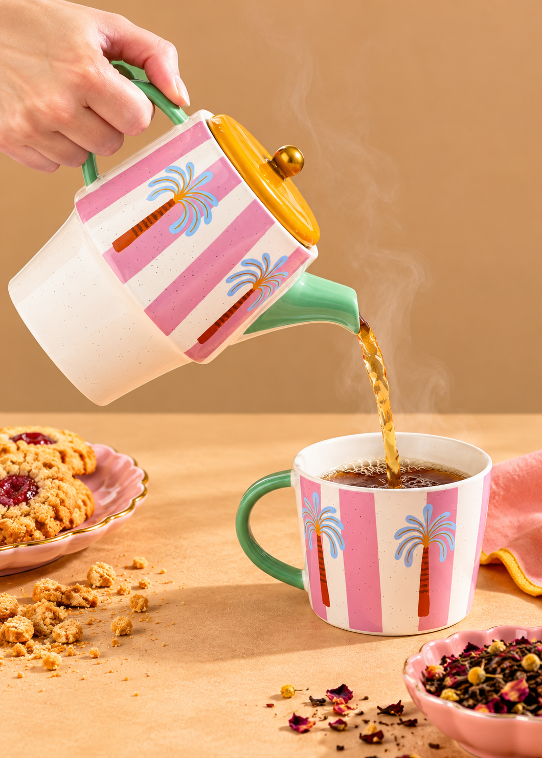 Tasse & Kanne 'Palme'