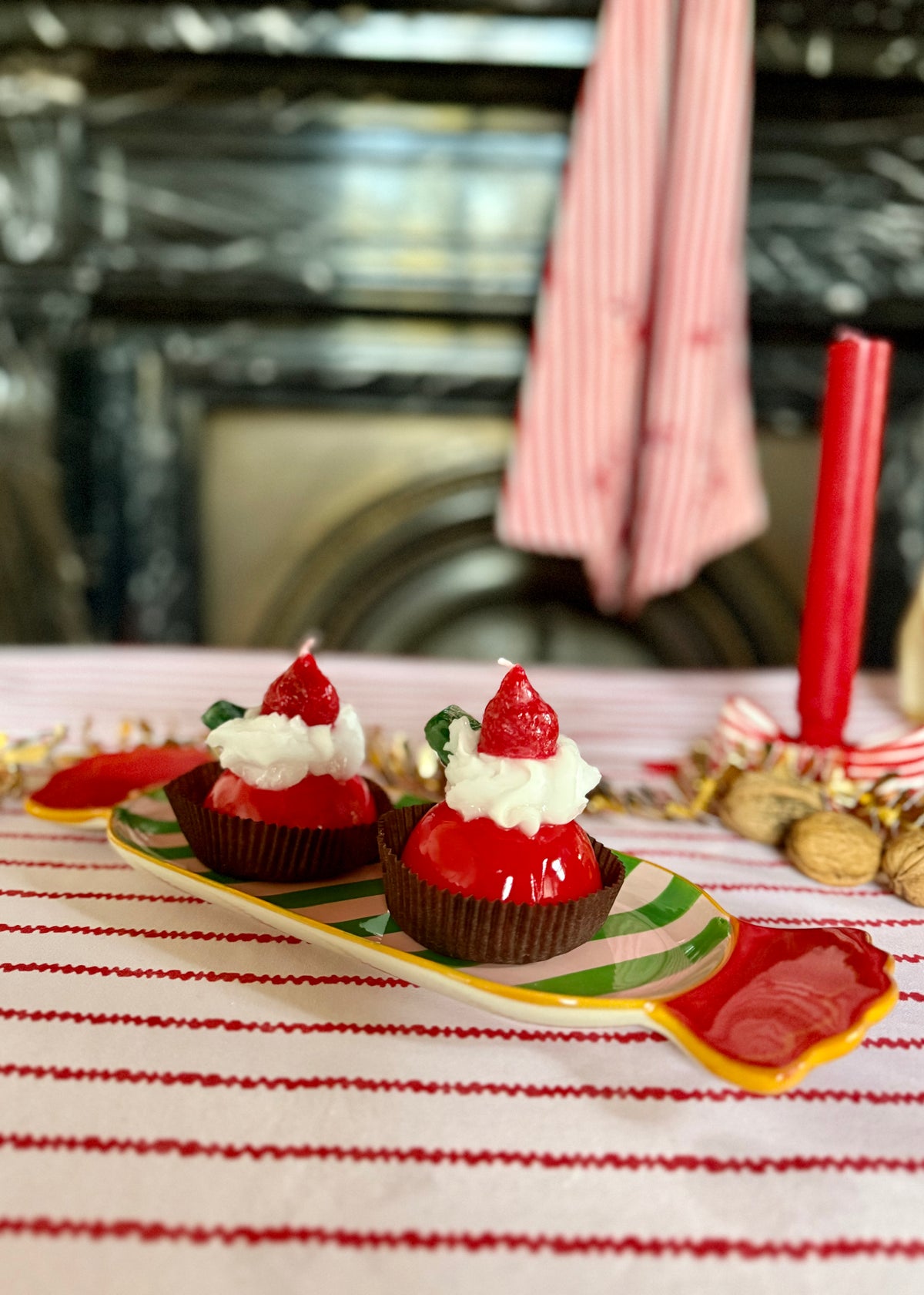 Teller 'Bonbon' Rot-Grün