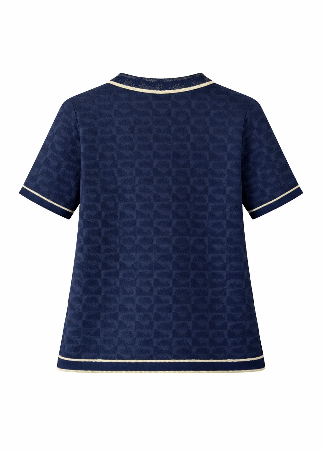 Strick-Poloshirt mit Lurex