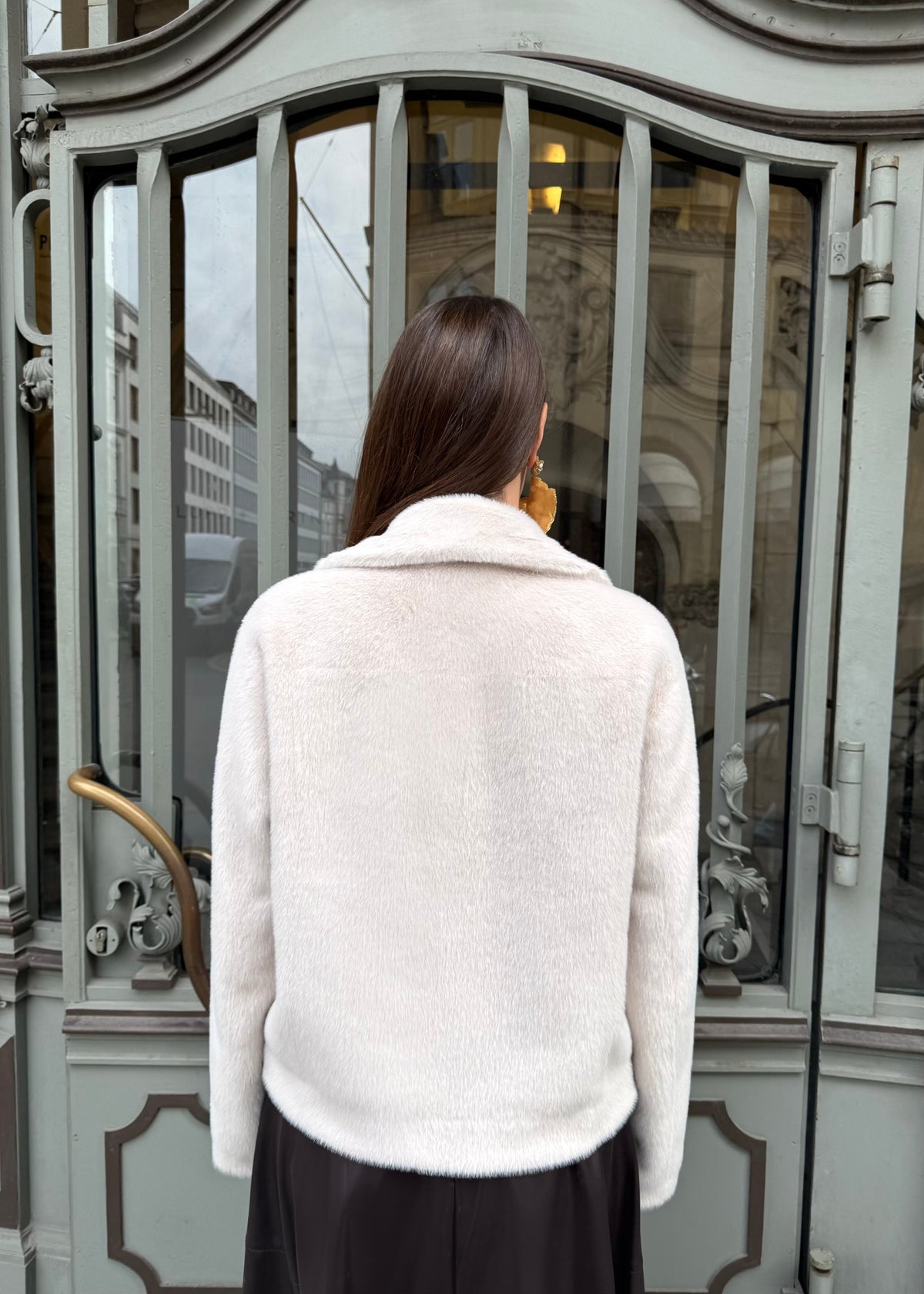 Jacke Fake Fur &#39;Offwhite&#39;