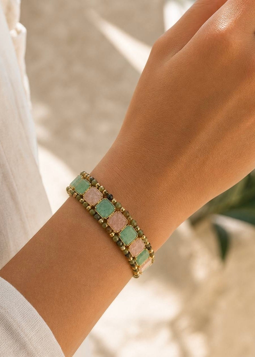 Armband breit 'Aventurin'
