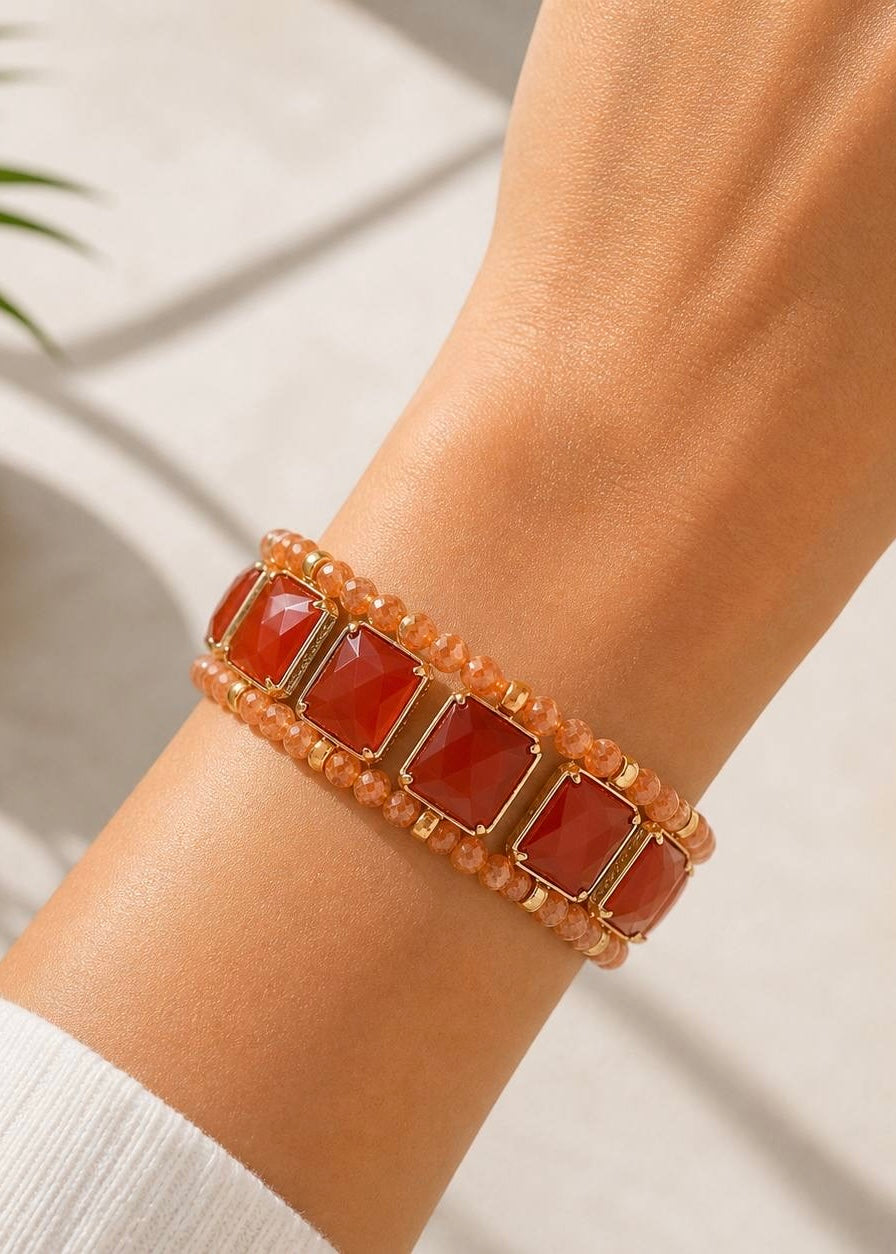 Armband breit 'Quartz'