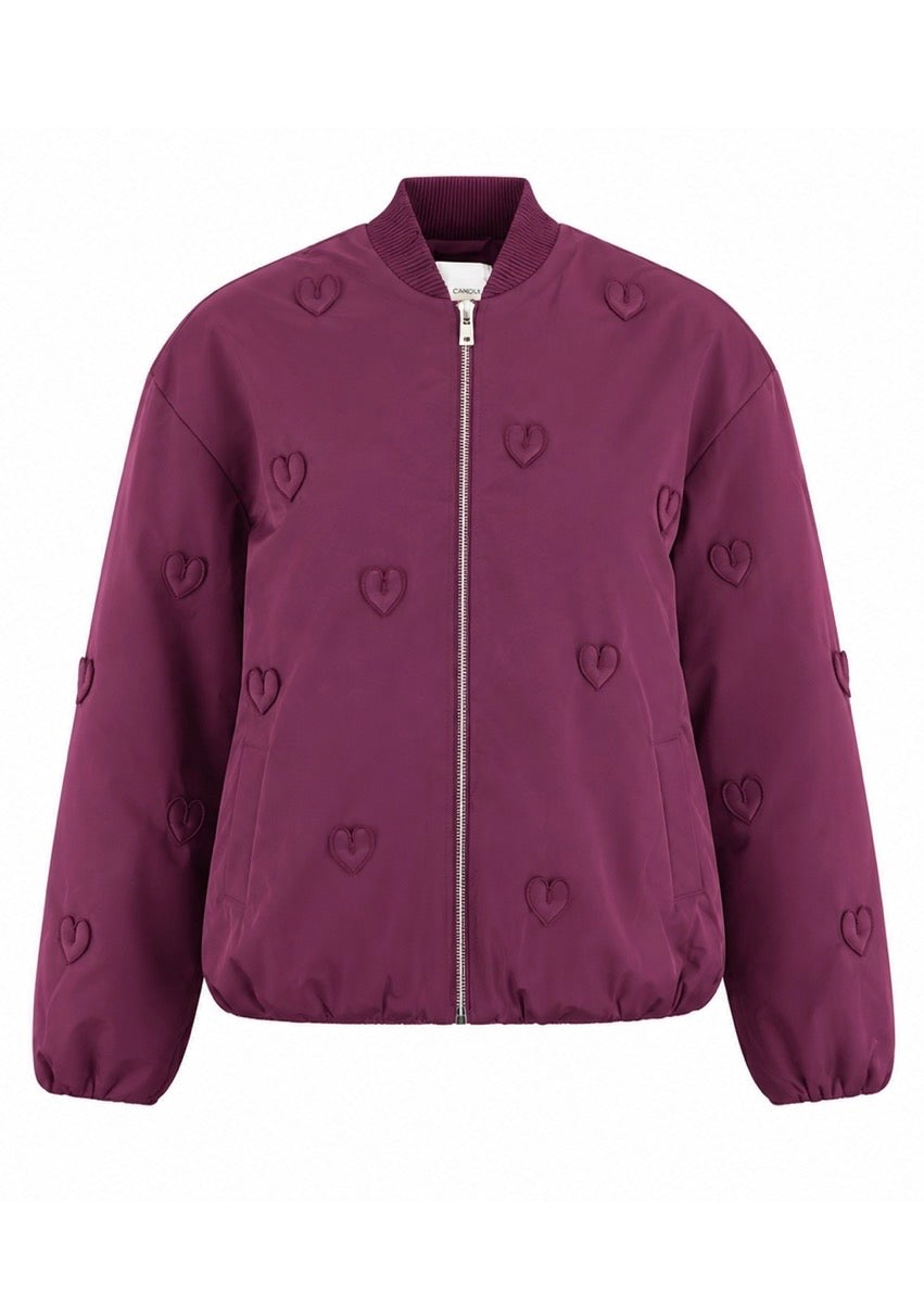 Bomberjacke mit Herzen