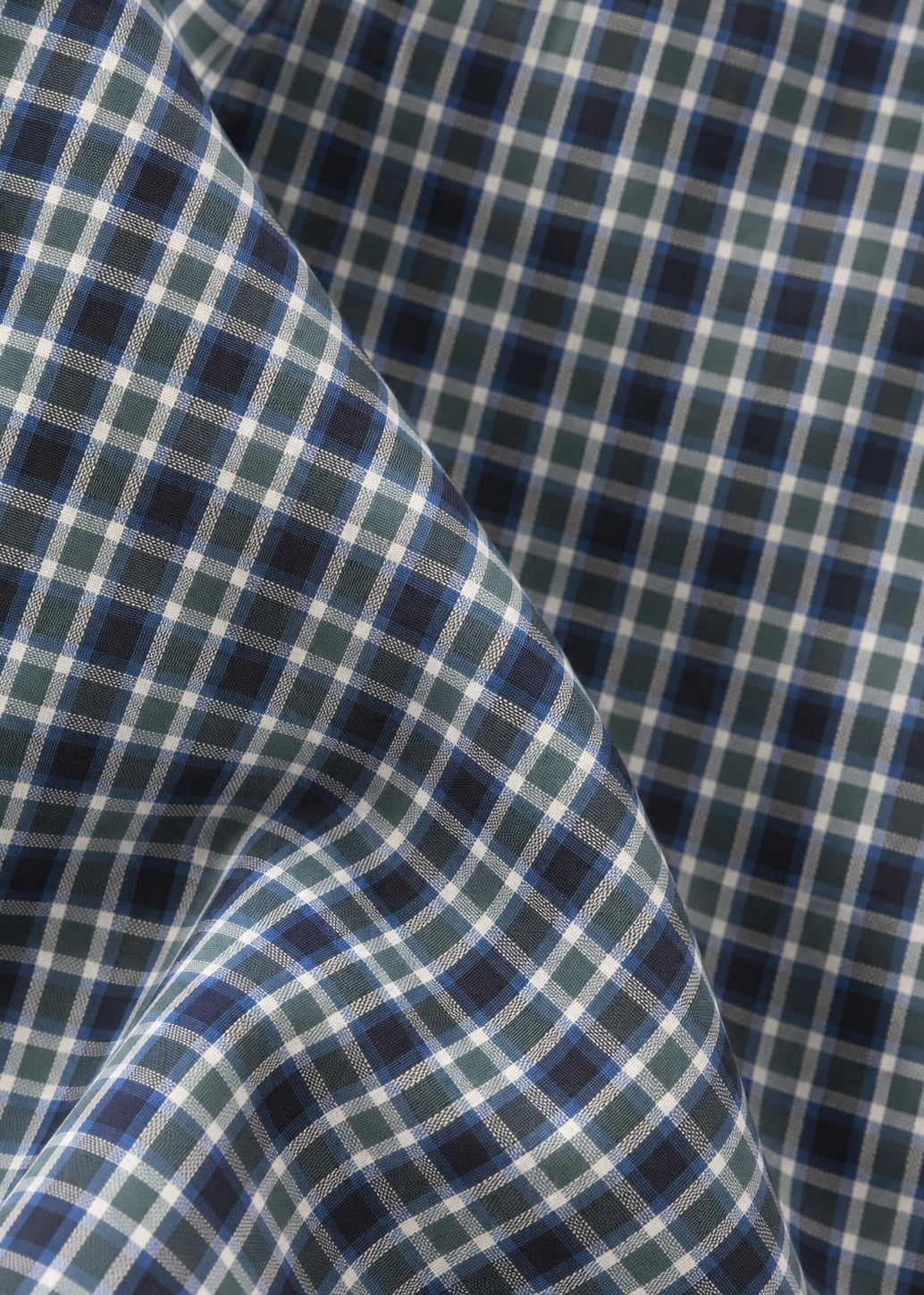 Hemdbluse 'Check-Grün'