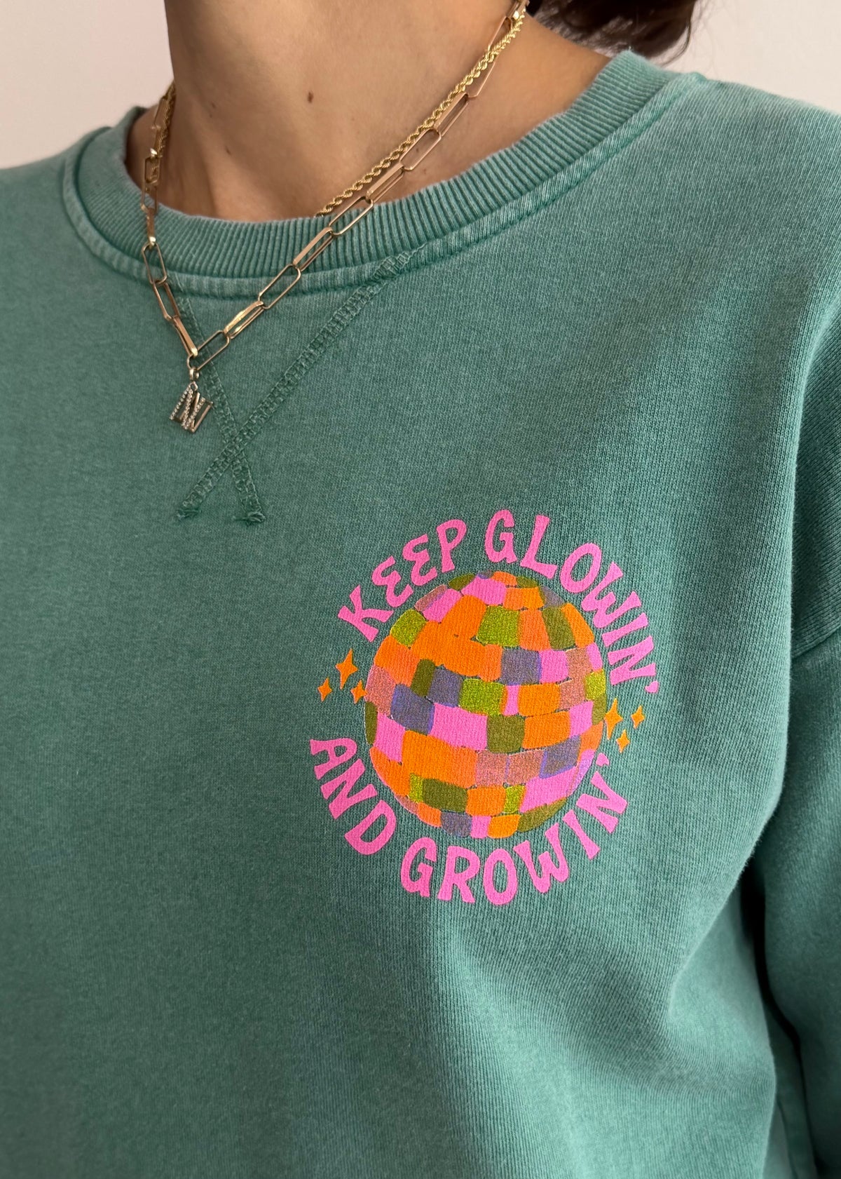 Sweatshirt 'Keep Glowin'
