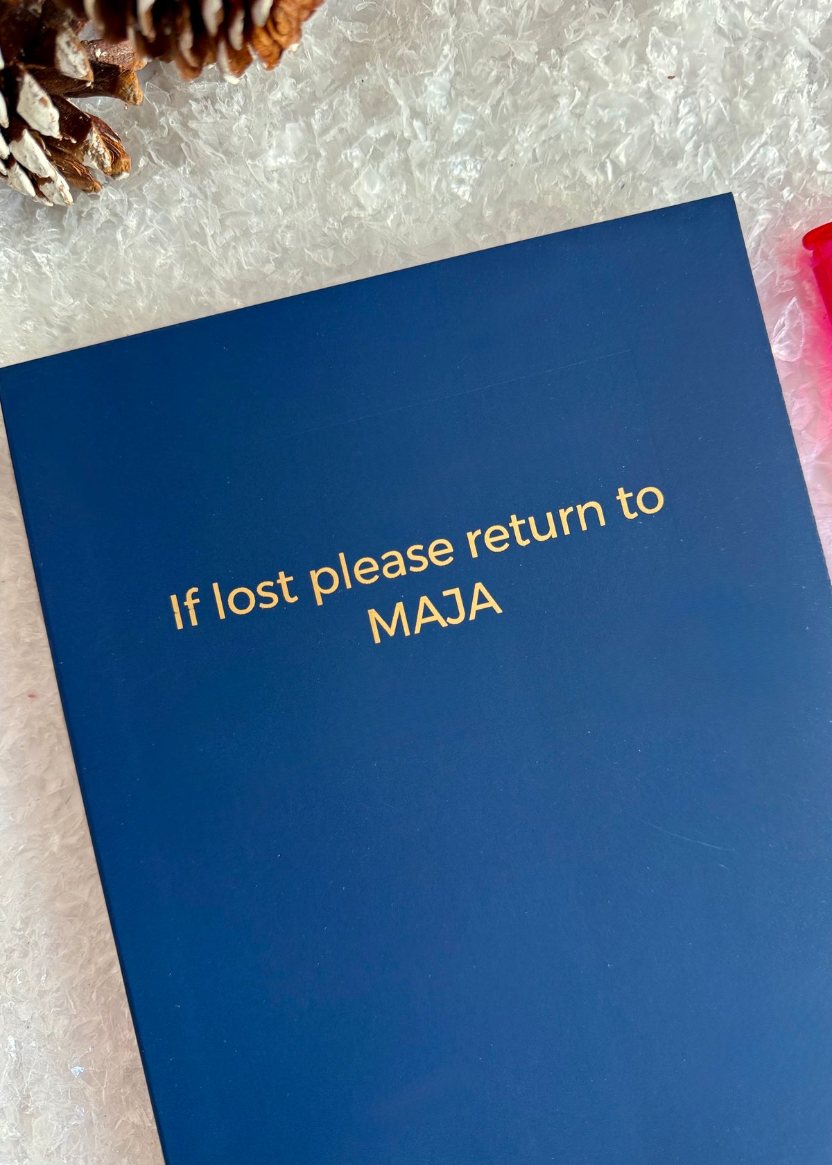 Personalisierbares Notizbuch 'Rot'