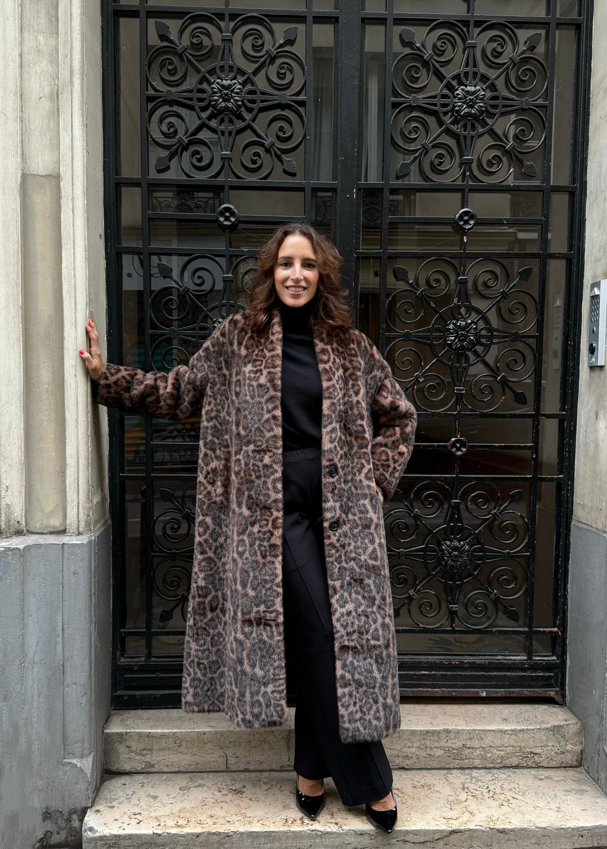 Mantel aus Fake-Fur &#39;Leo&#39;