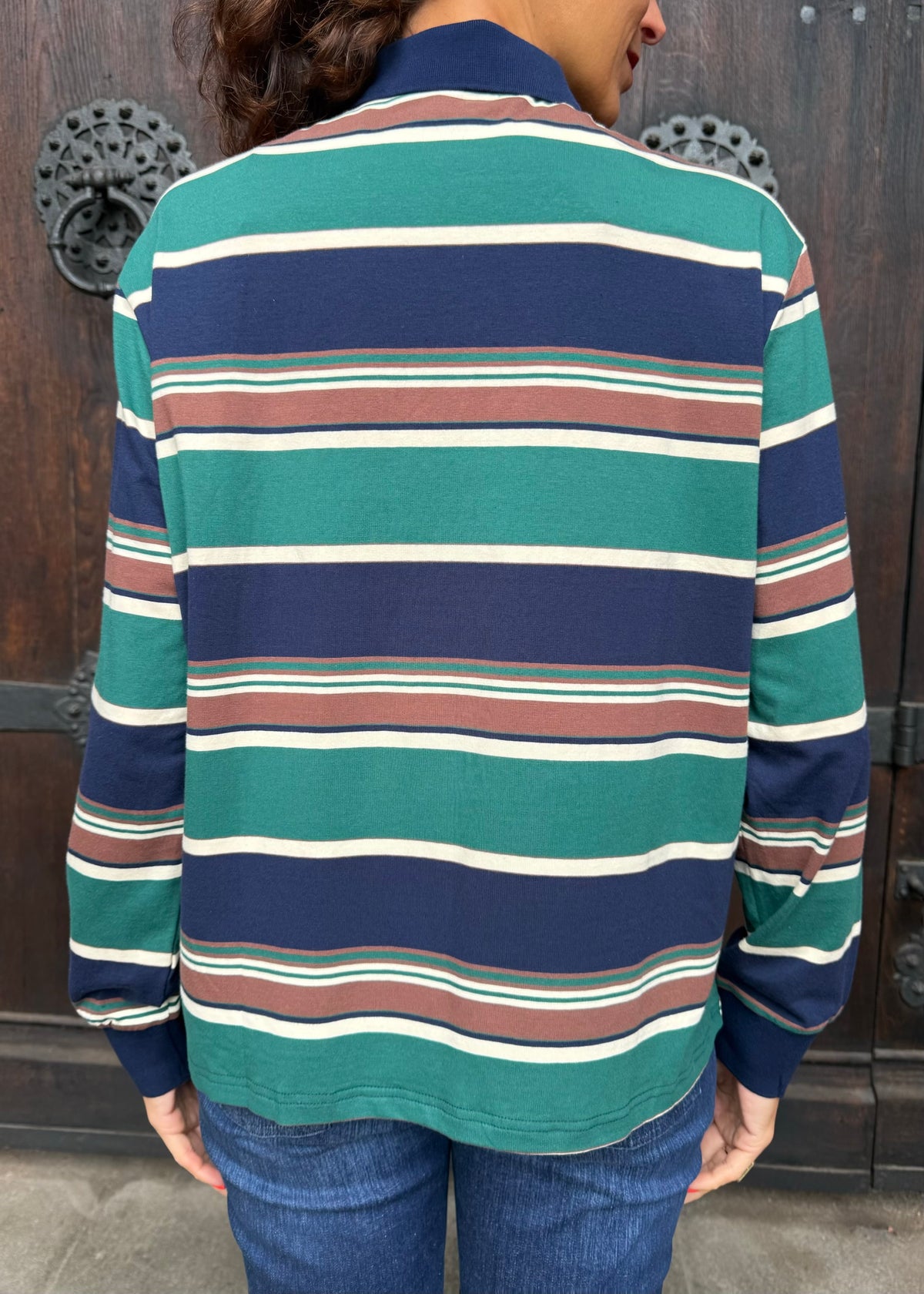 Poloshirt &#39;Navy-Grün&#39;