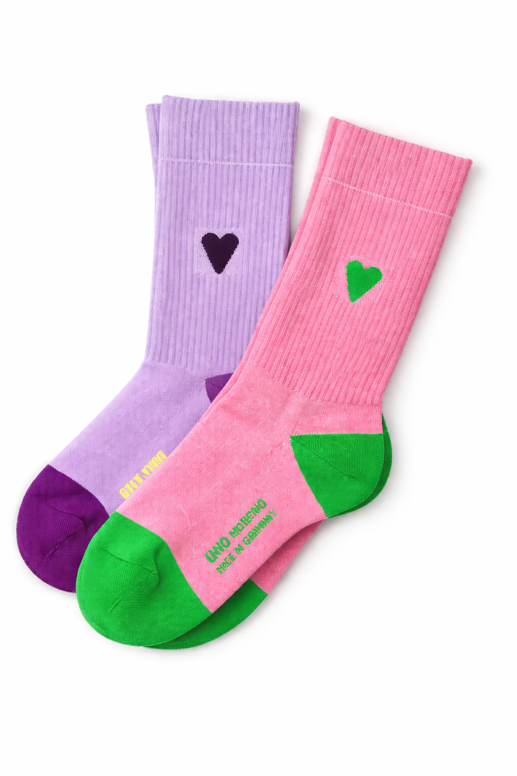 Socken 'Love' in Flieder