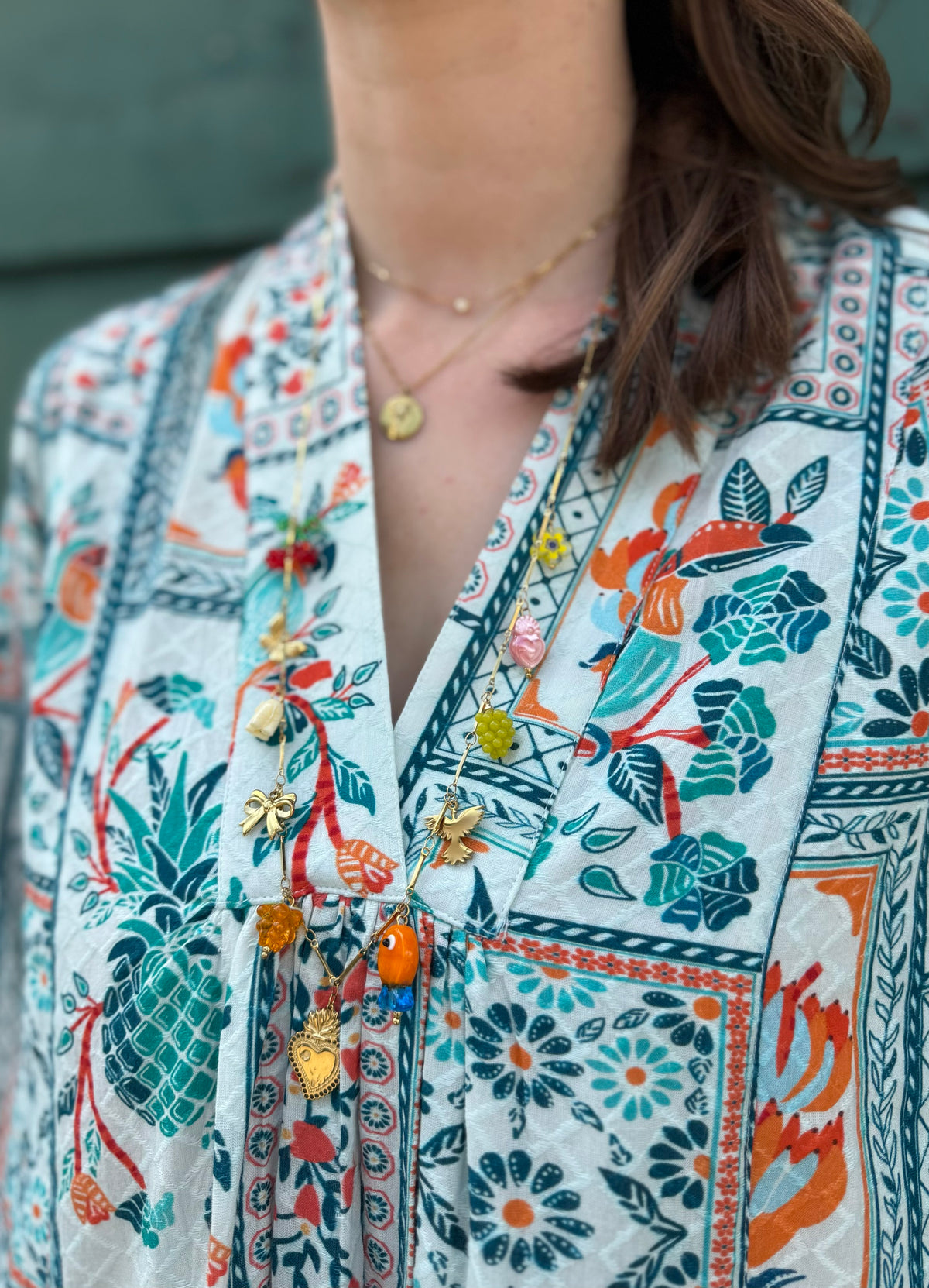 Kleid &#39;Sandelwood&#39; Türkis