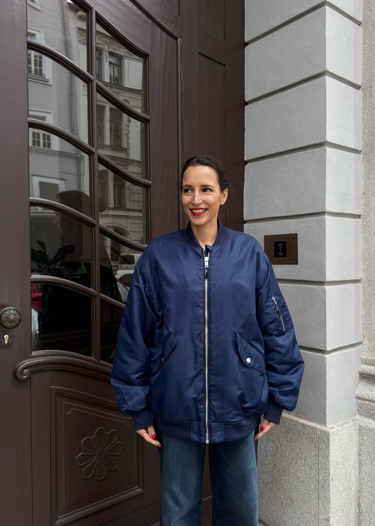 Bomberjacke mit Teddyfutter