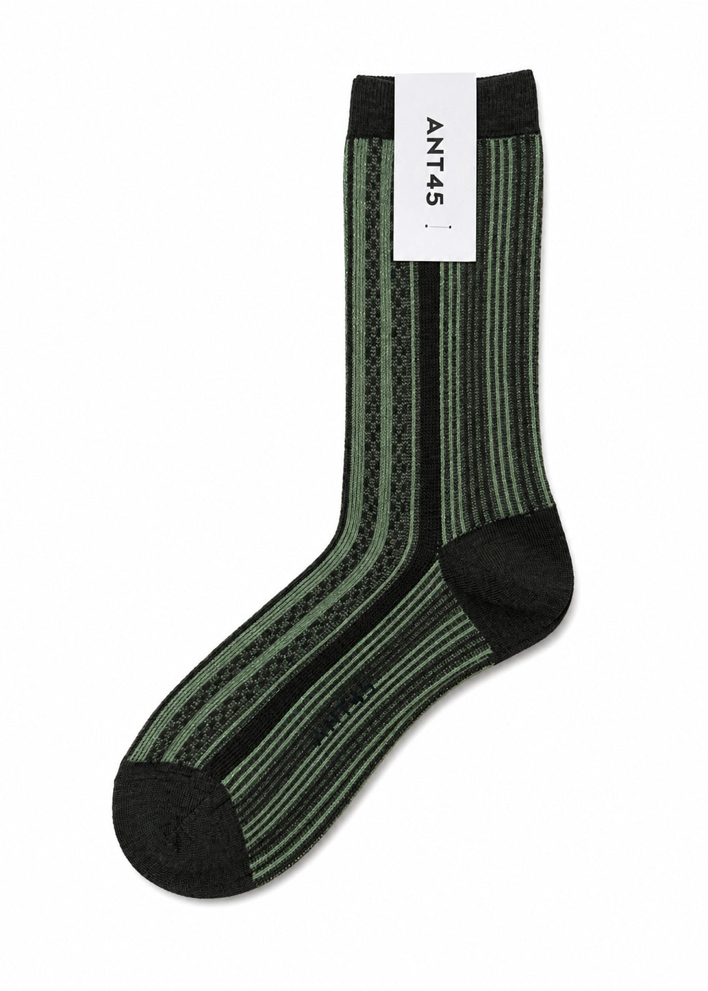 Socken mit Lurex 'Khaki-Matcha'