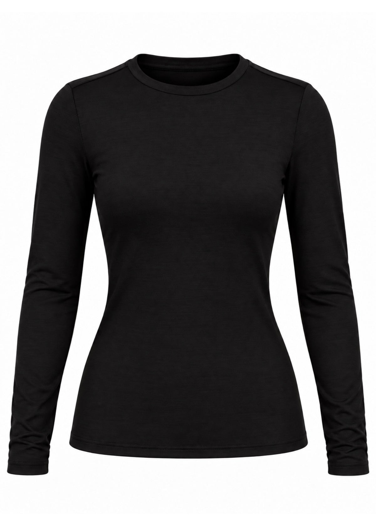 Longsleeve Kaschmir-Mix 'Schwarz'