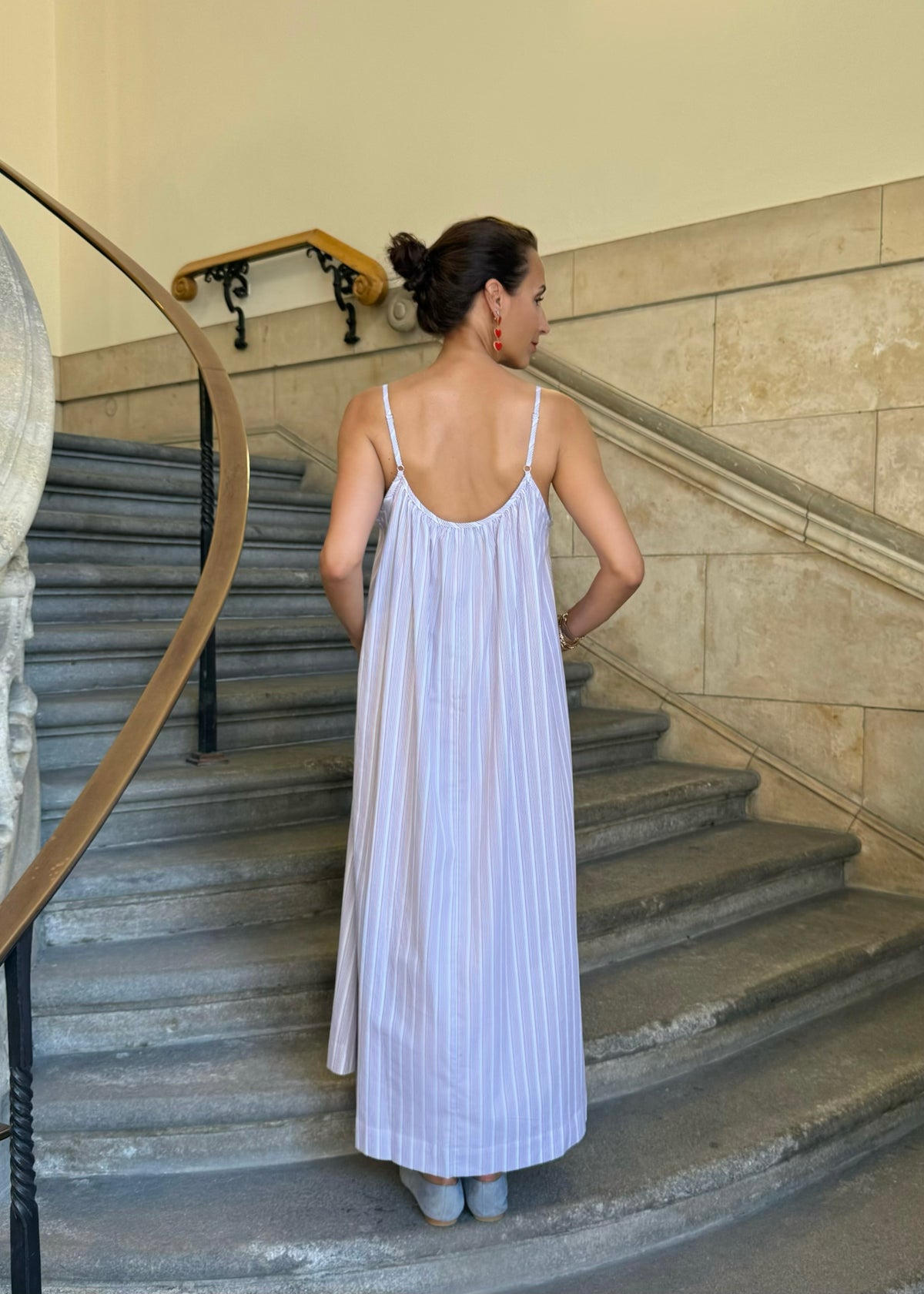 Maxi Trägerkleid &#39;Stripes&#39;