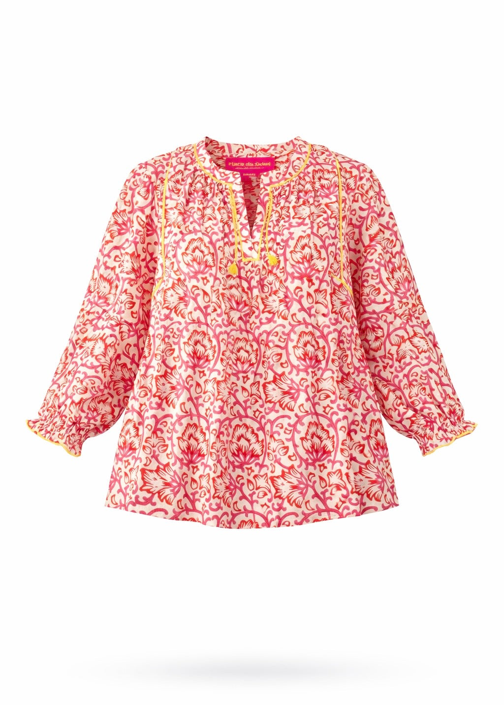 Boho Bluse mit Perlen