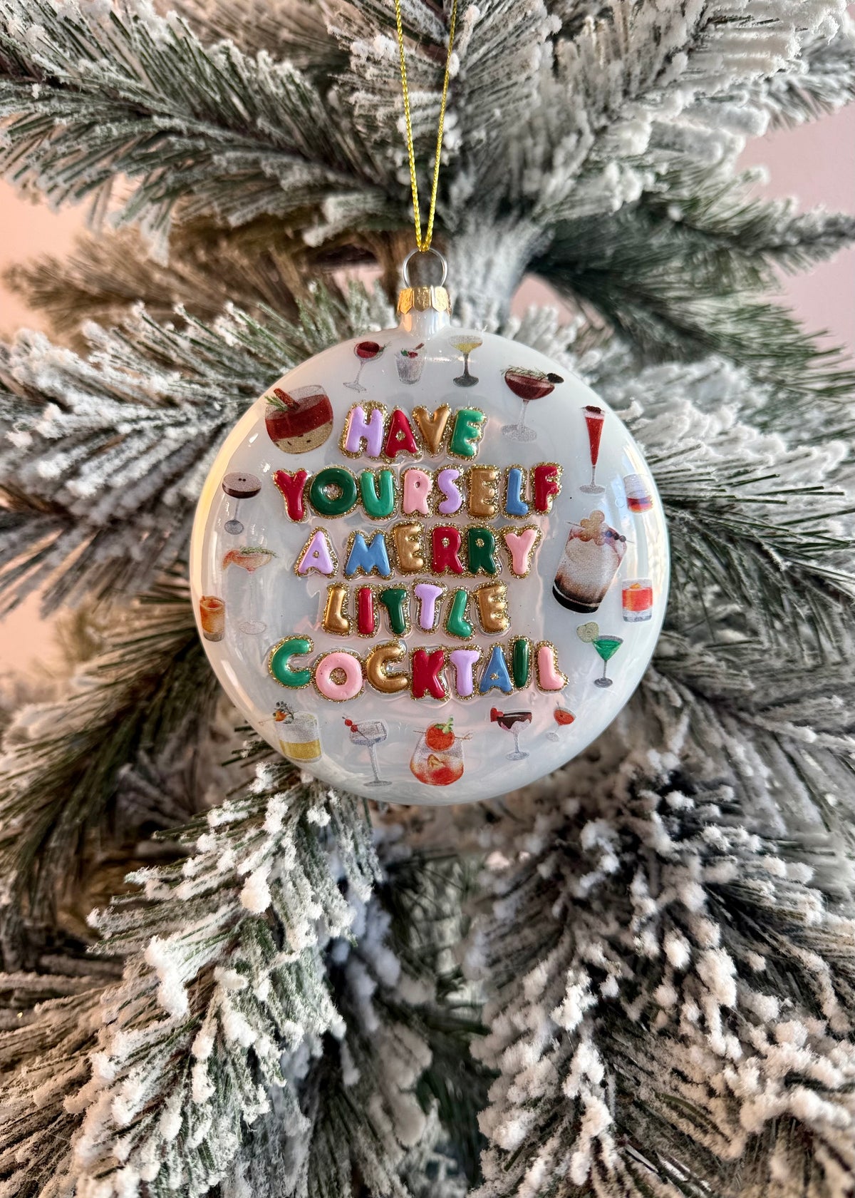 Christbaumanhänger 'Cocktail'