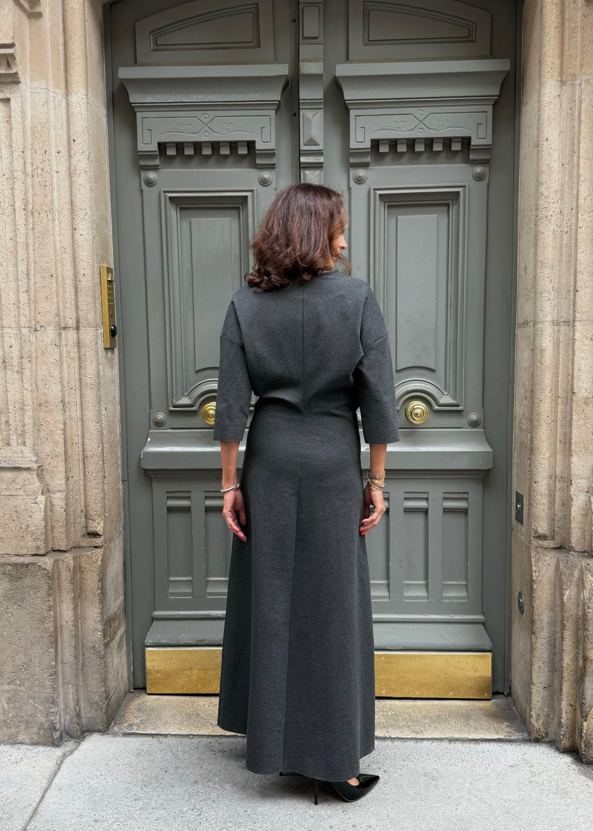 Maxi-Kleid &#39;Anthrazit&#39;