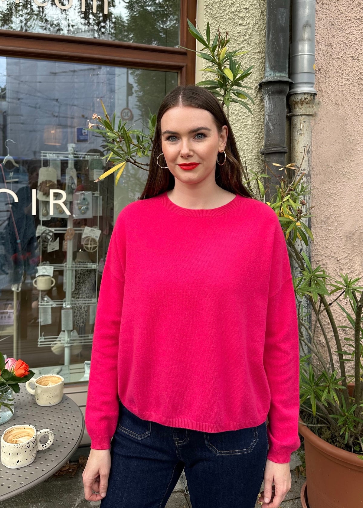 Cashmere Pulli &#39;Ginger&#39;, in Pink