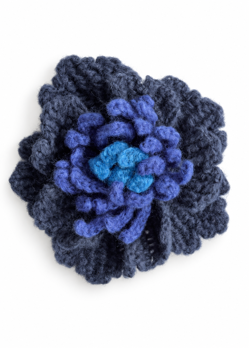 Brosche Blüte 'Blau'