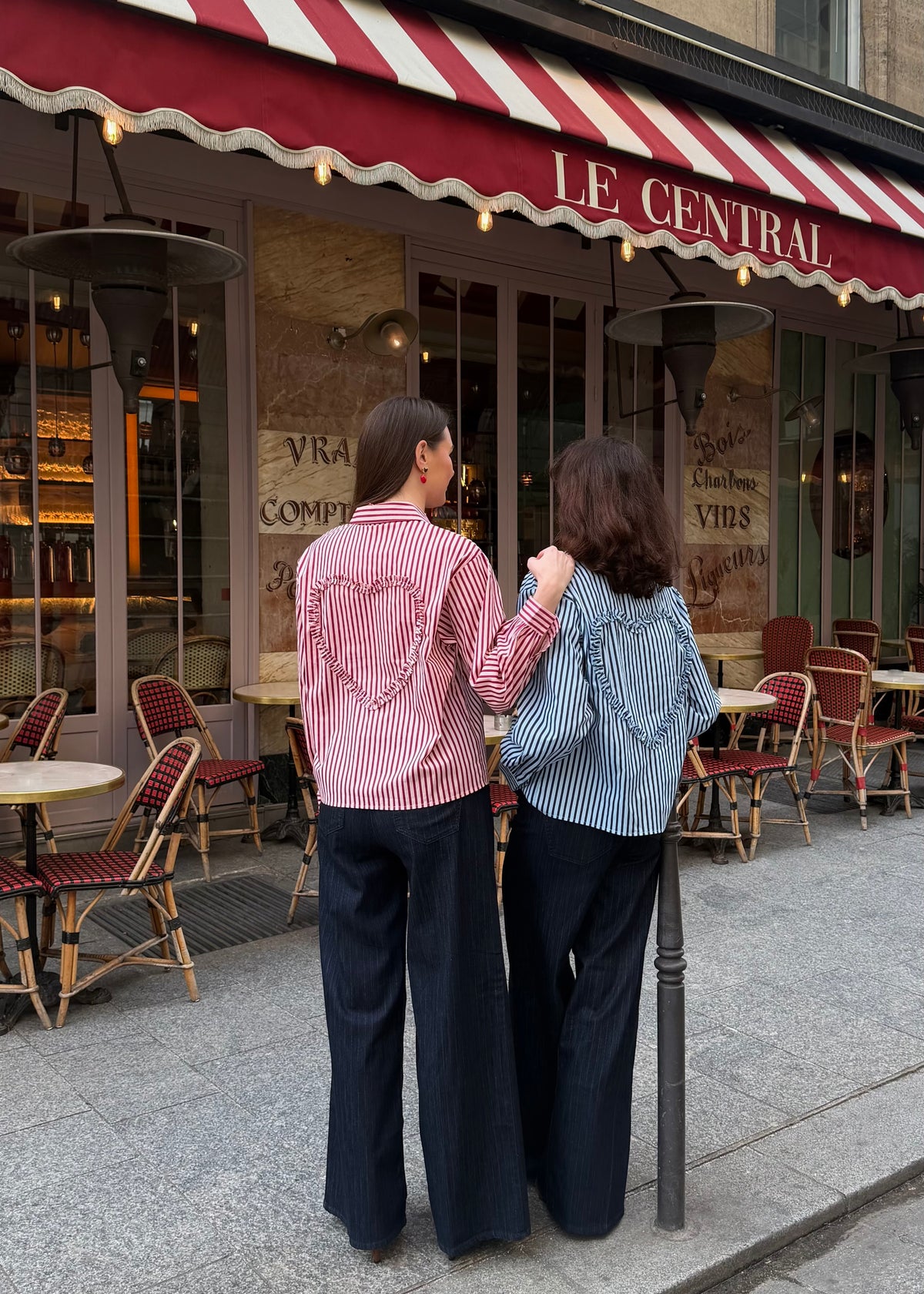 Hemdbluse 'Herz' blau