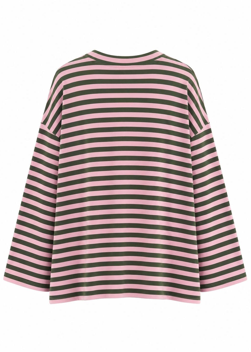 Ringel Longsleeve 'Khaki-Rosa'