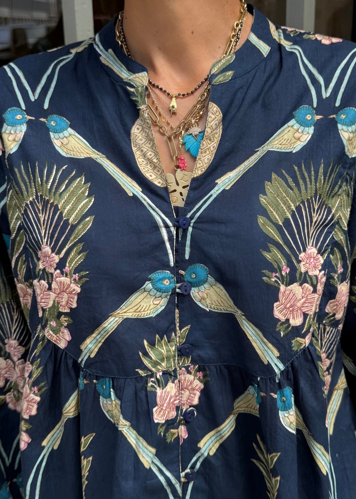 Bluse &#39;Paradies&#39; Navy