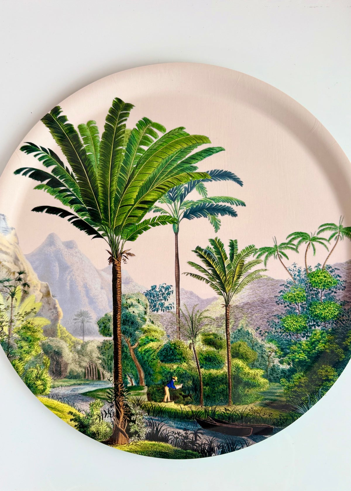 Tablett 'Dschungel mit Palmen'