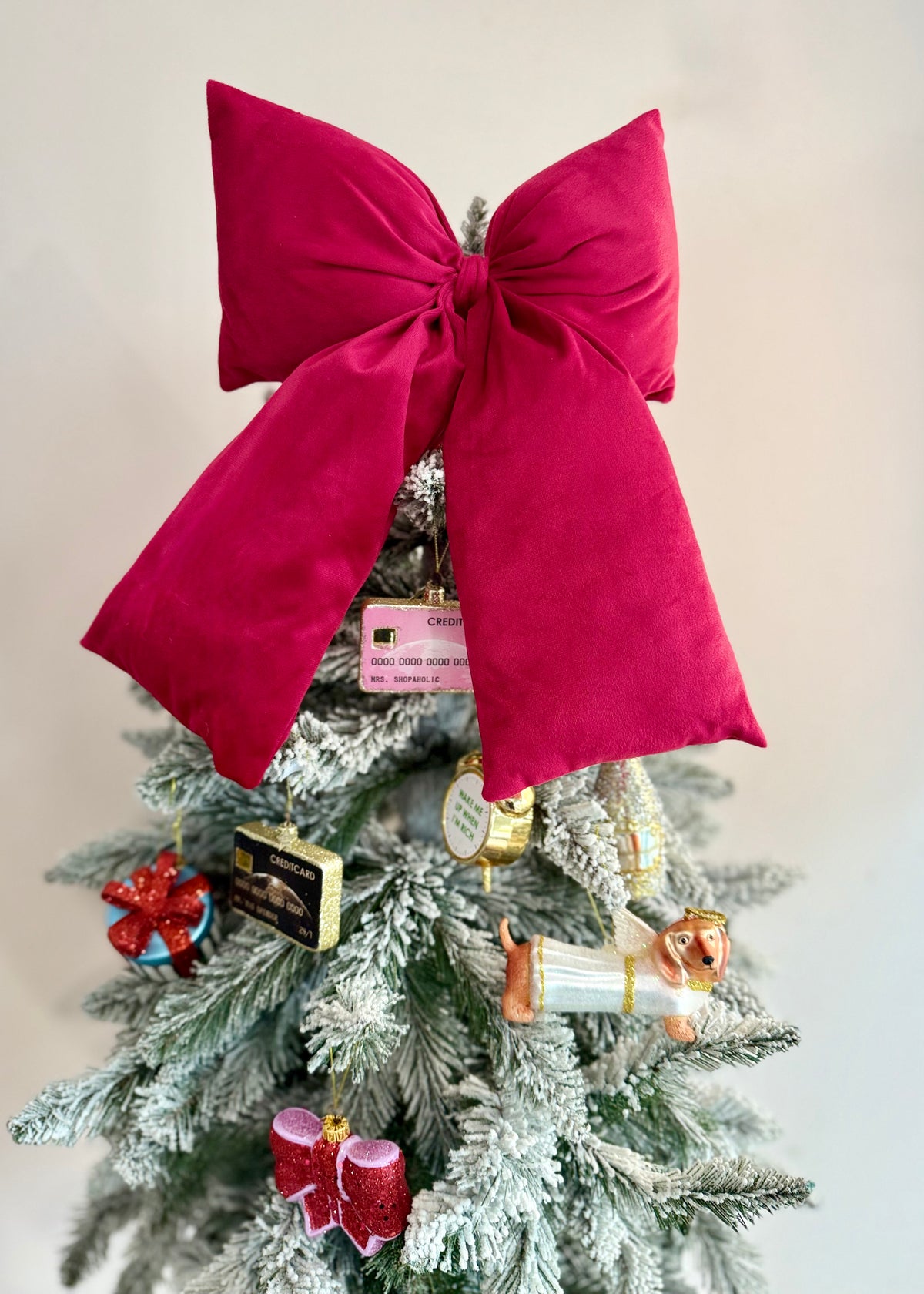 Samt Schleife XL rot