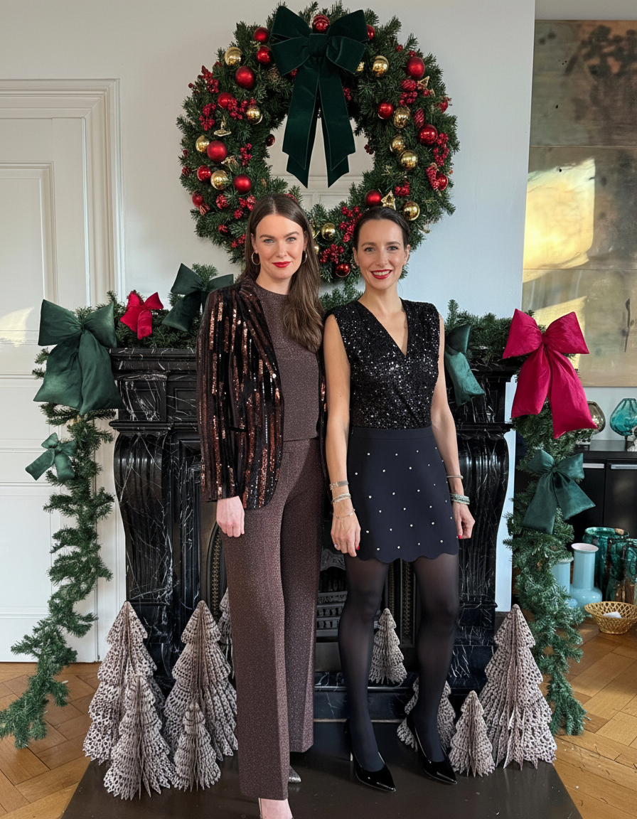 Blazer mit Pailetten 'Streifen'