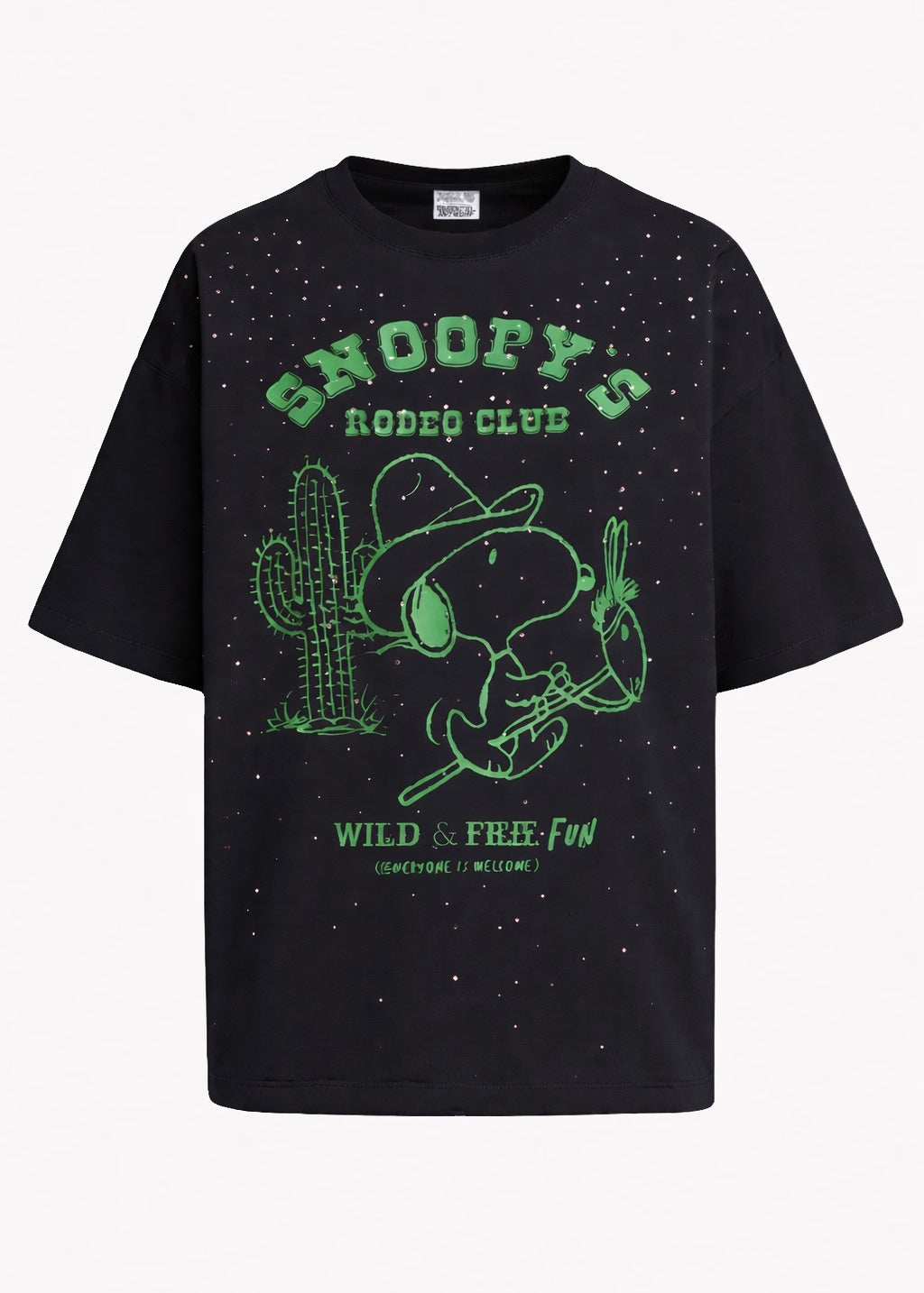 T-Shirt mit Strassbesatz 'Snoopy'