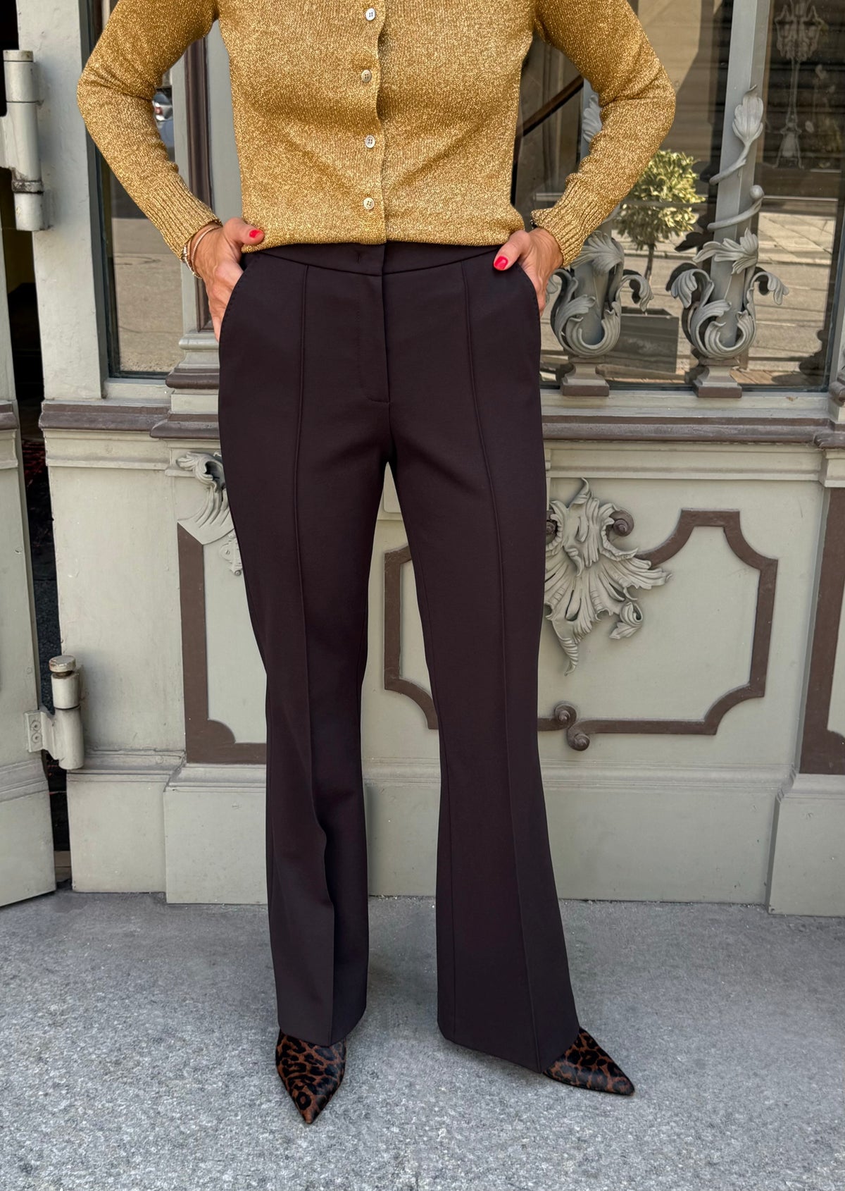 Bootcut-Hose &#39;Braun&#39;