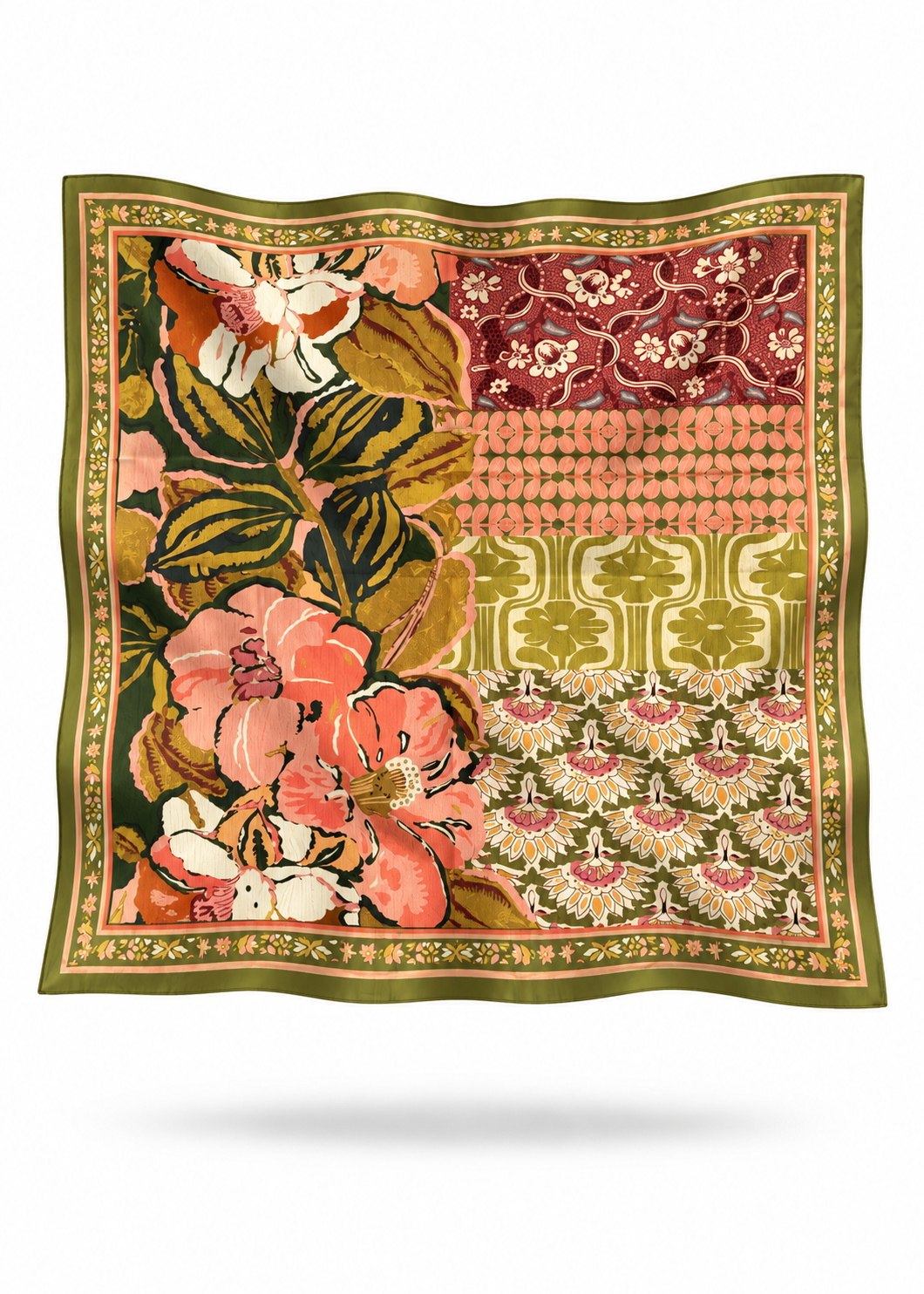 Tuch 'Flower' Olive