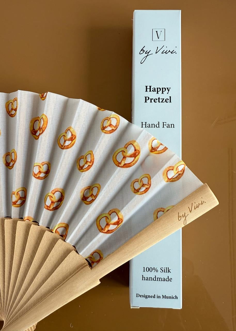 Origineller Handfächer &#39;Happy Pretzel&#39;