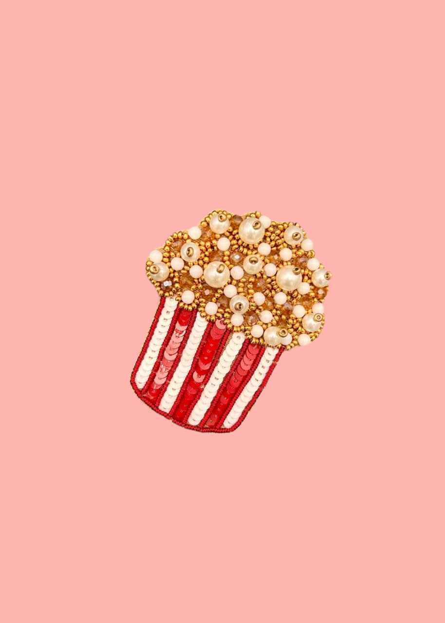 Brosche &#39;Popcorn&#39;
