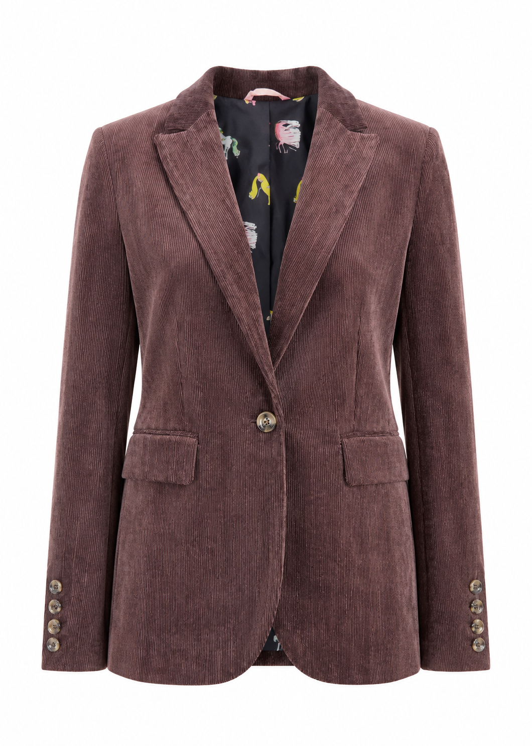 Blazer aus Cord 'Braun'