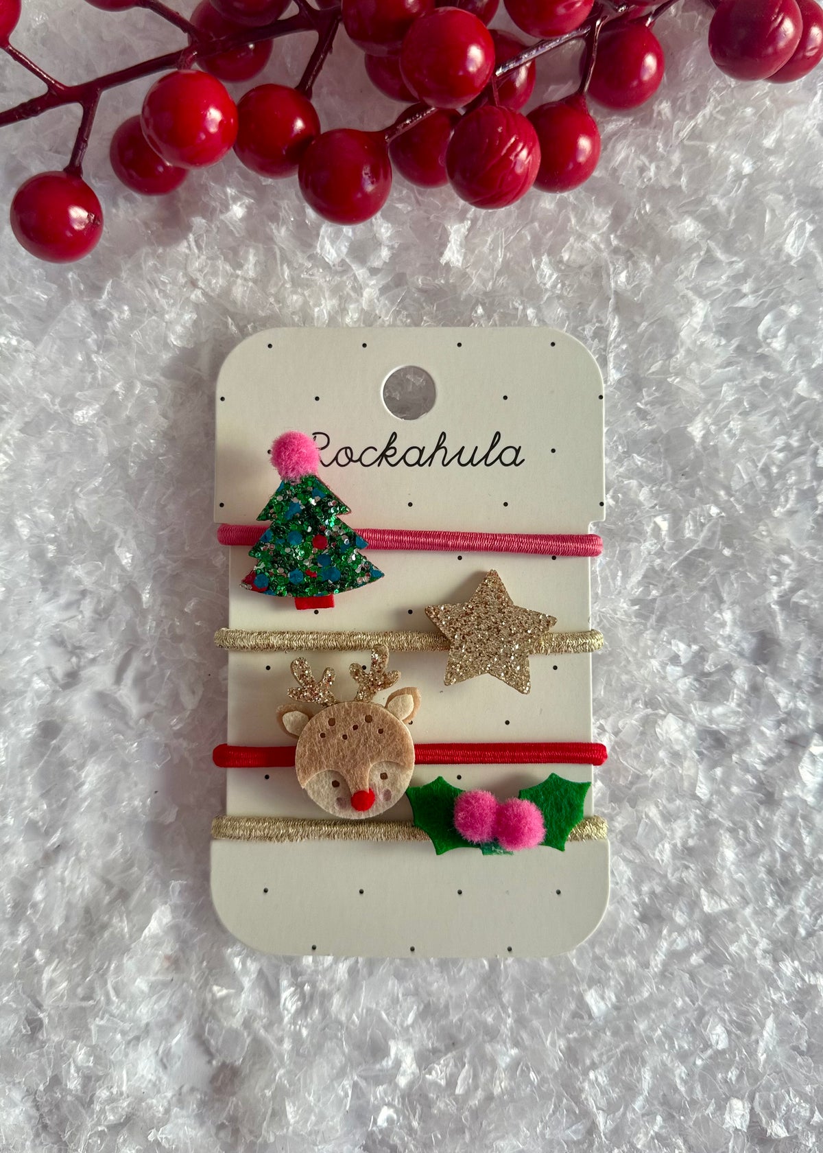 Haargummis Christmas 4er