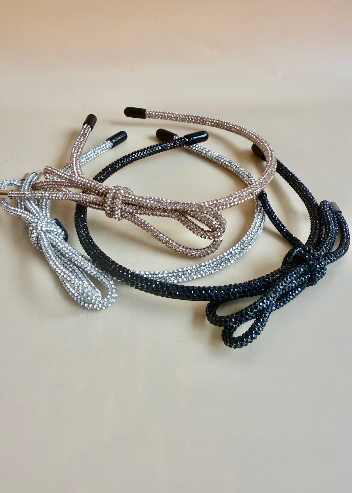 Haarreif mit Schleife 'Roségold'