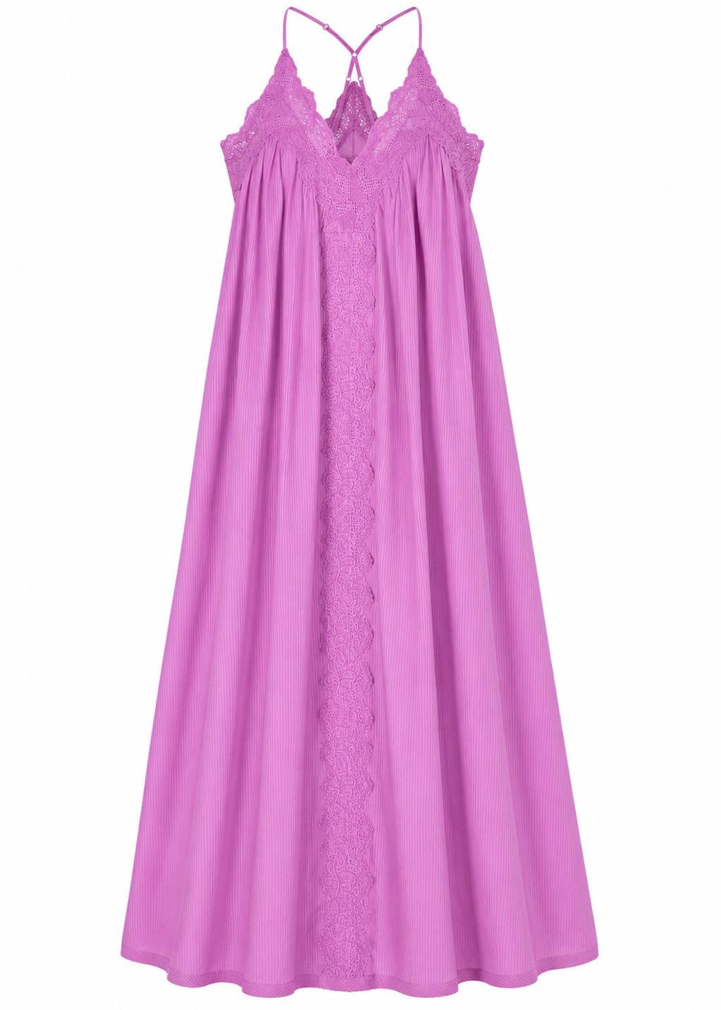 Trägerkleid mit Spitze