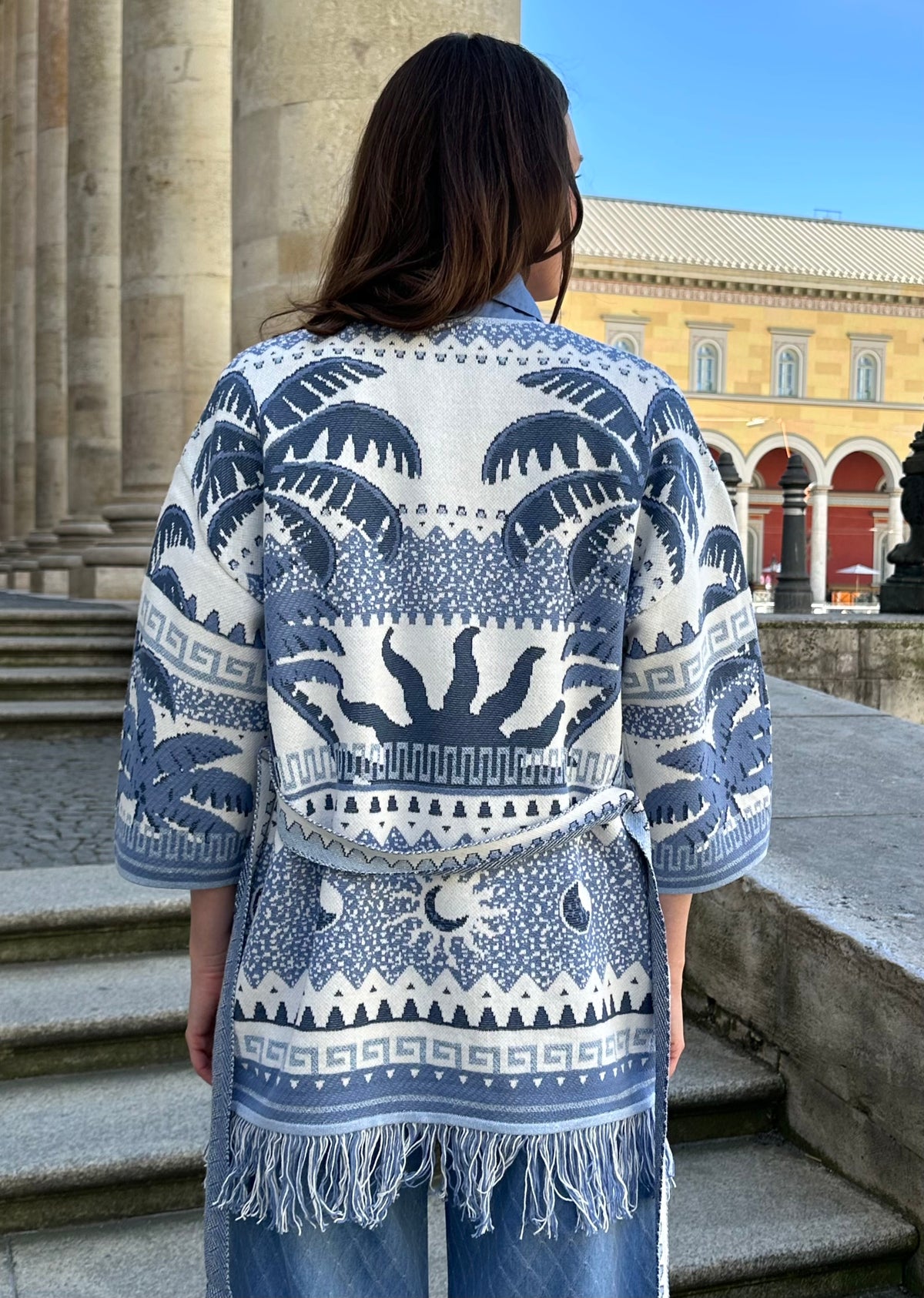 Strickjacke &#39;Palmen&#39;