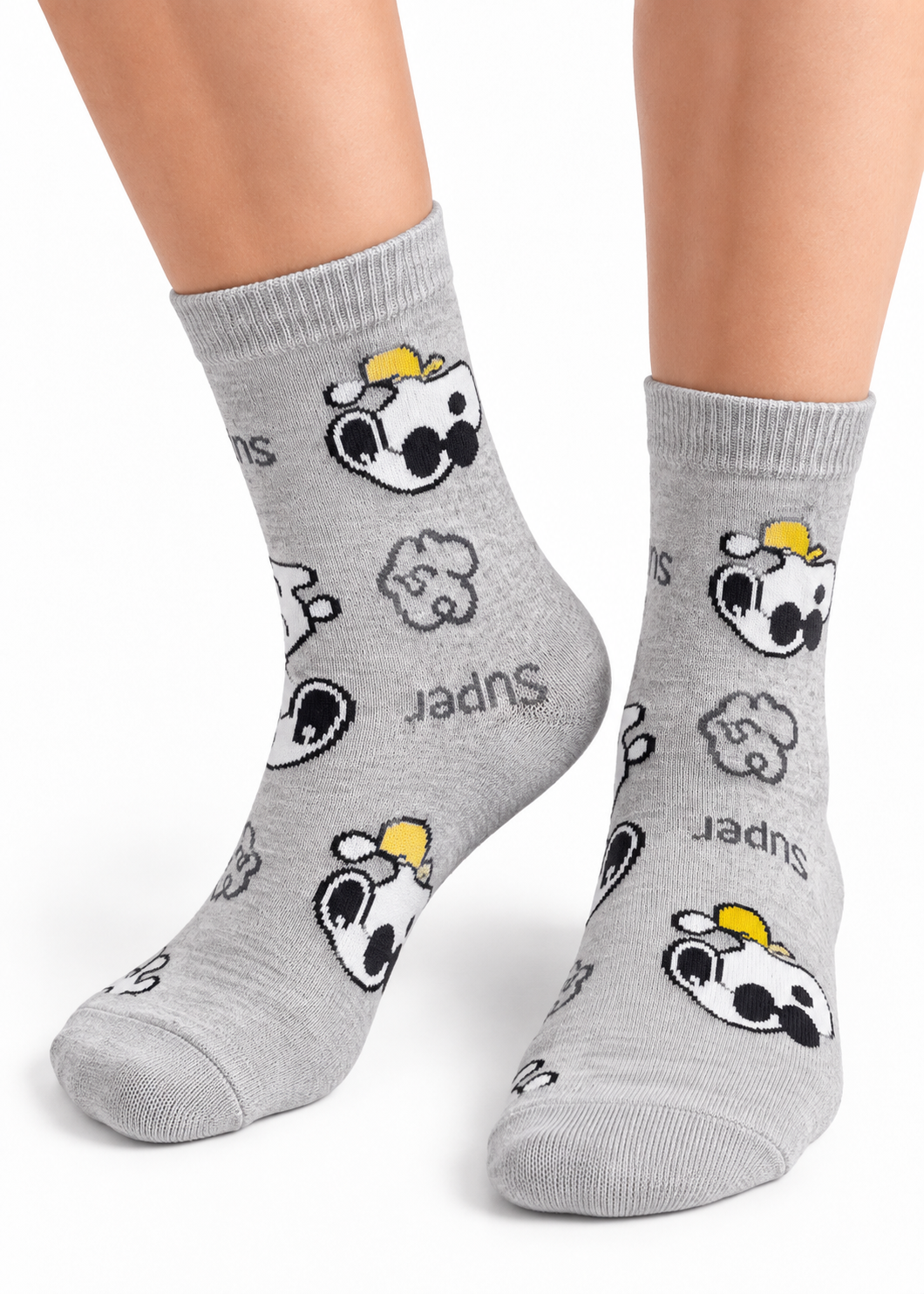 Socken 'Snoopy' Grau