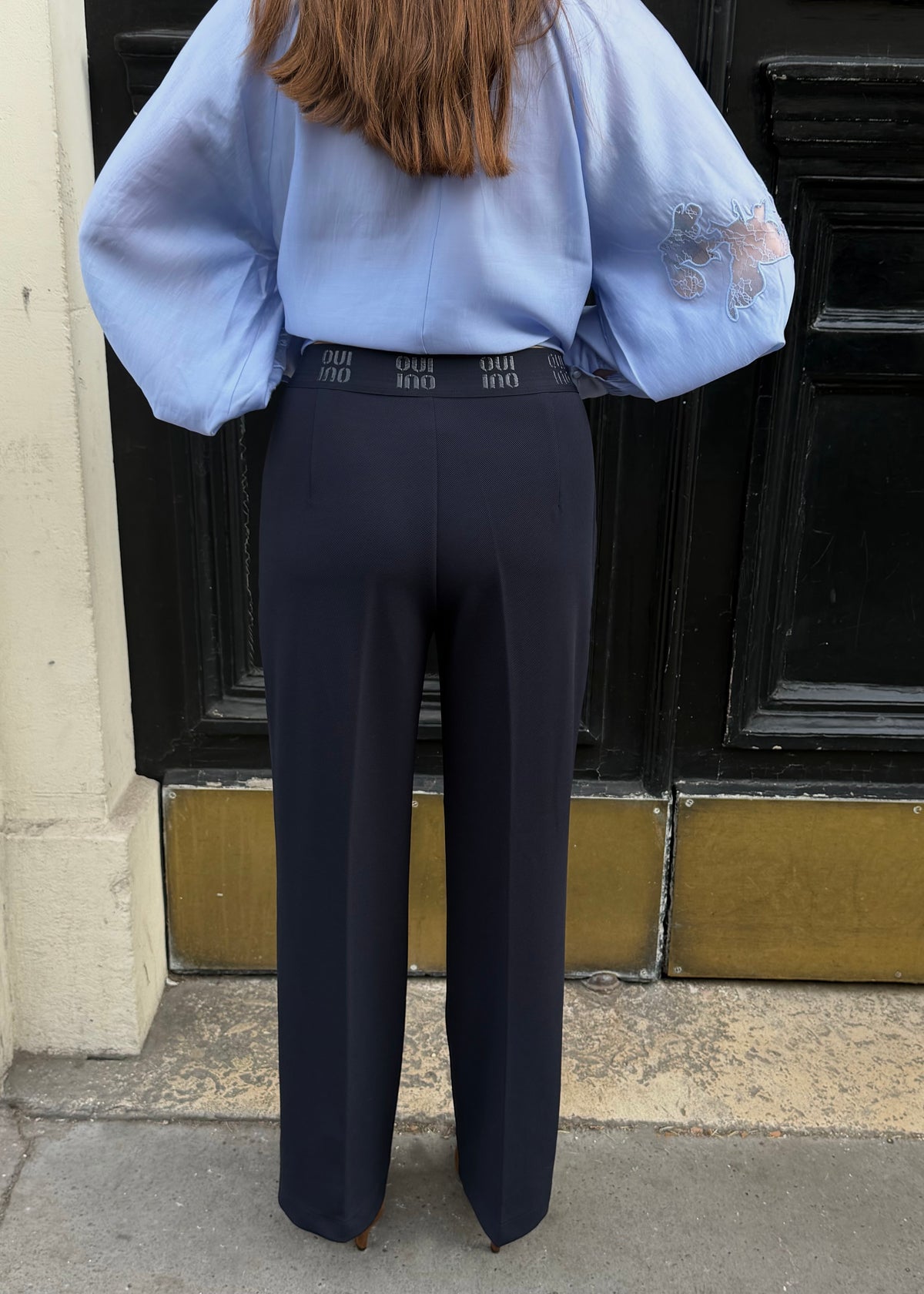 Bundfalten Hose 'Navy'