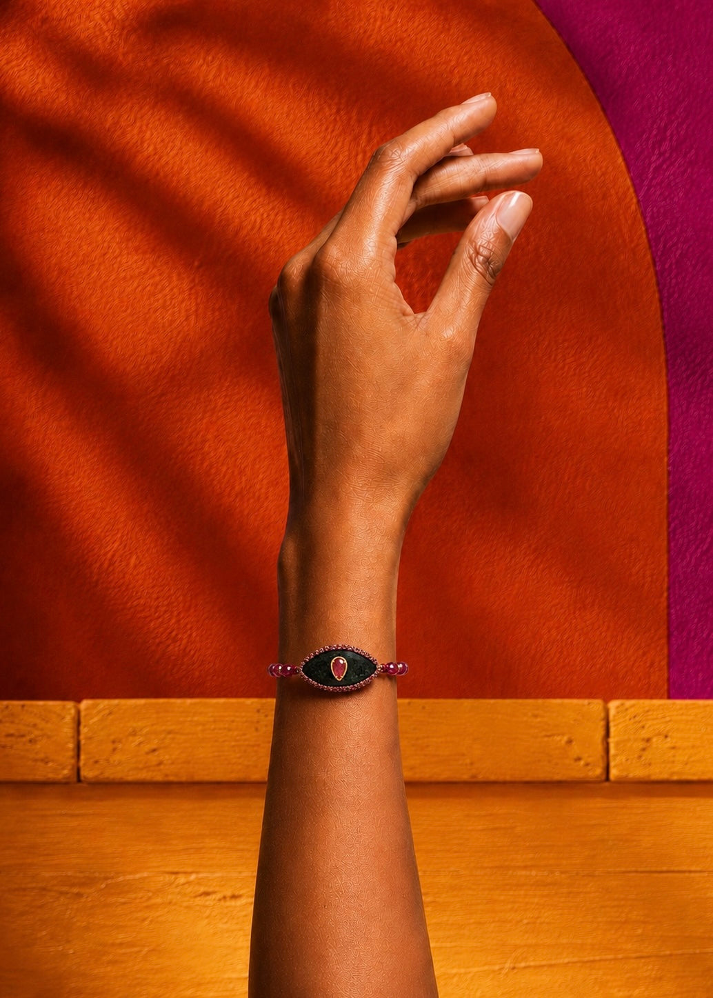Armband Auge 'Bordeaux'