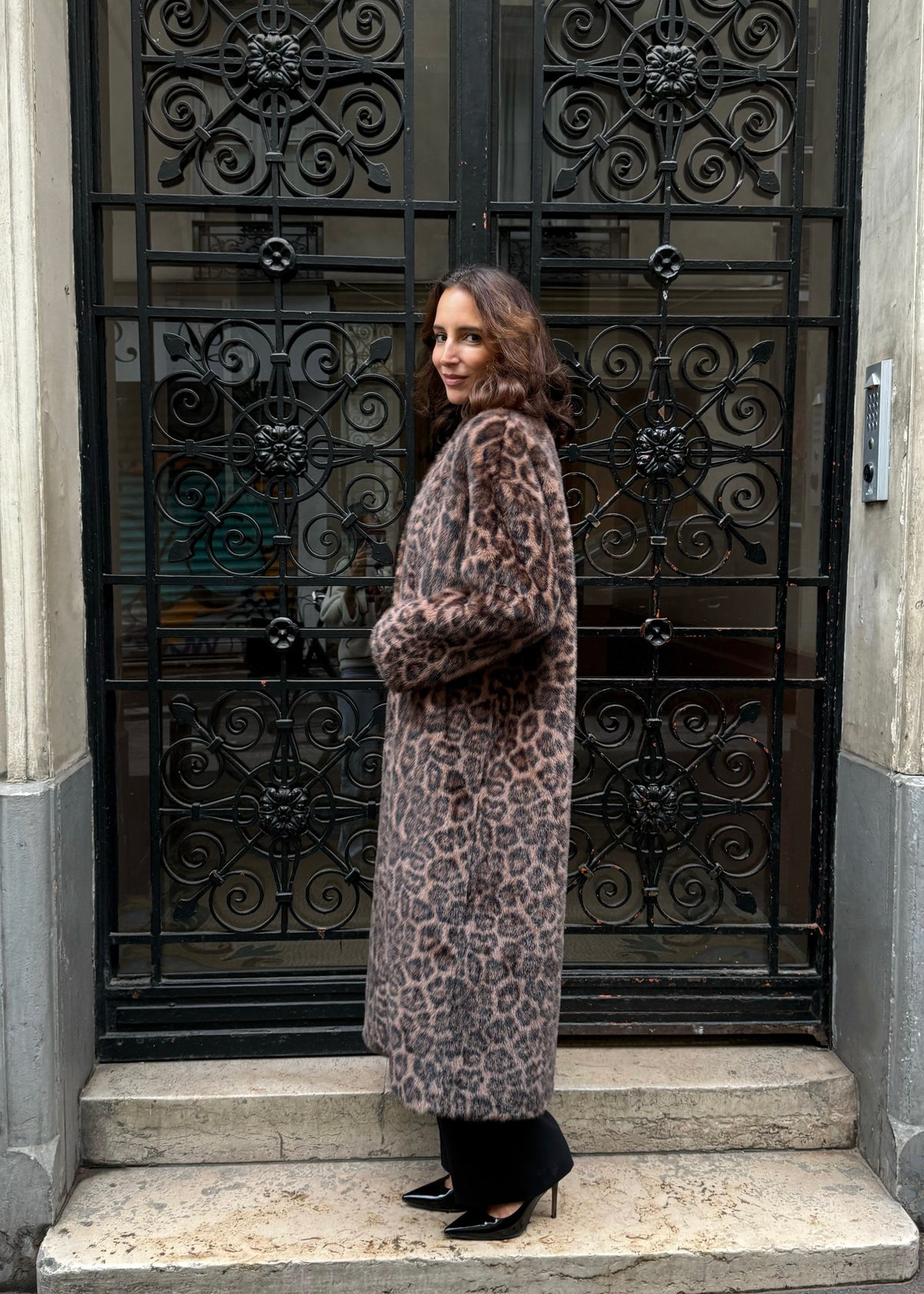 Mantel aus Fake-Fur &#39;Leo&#39;