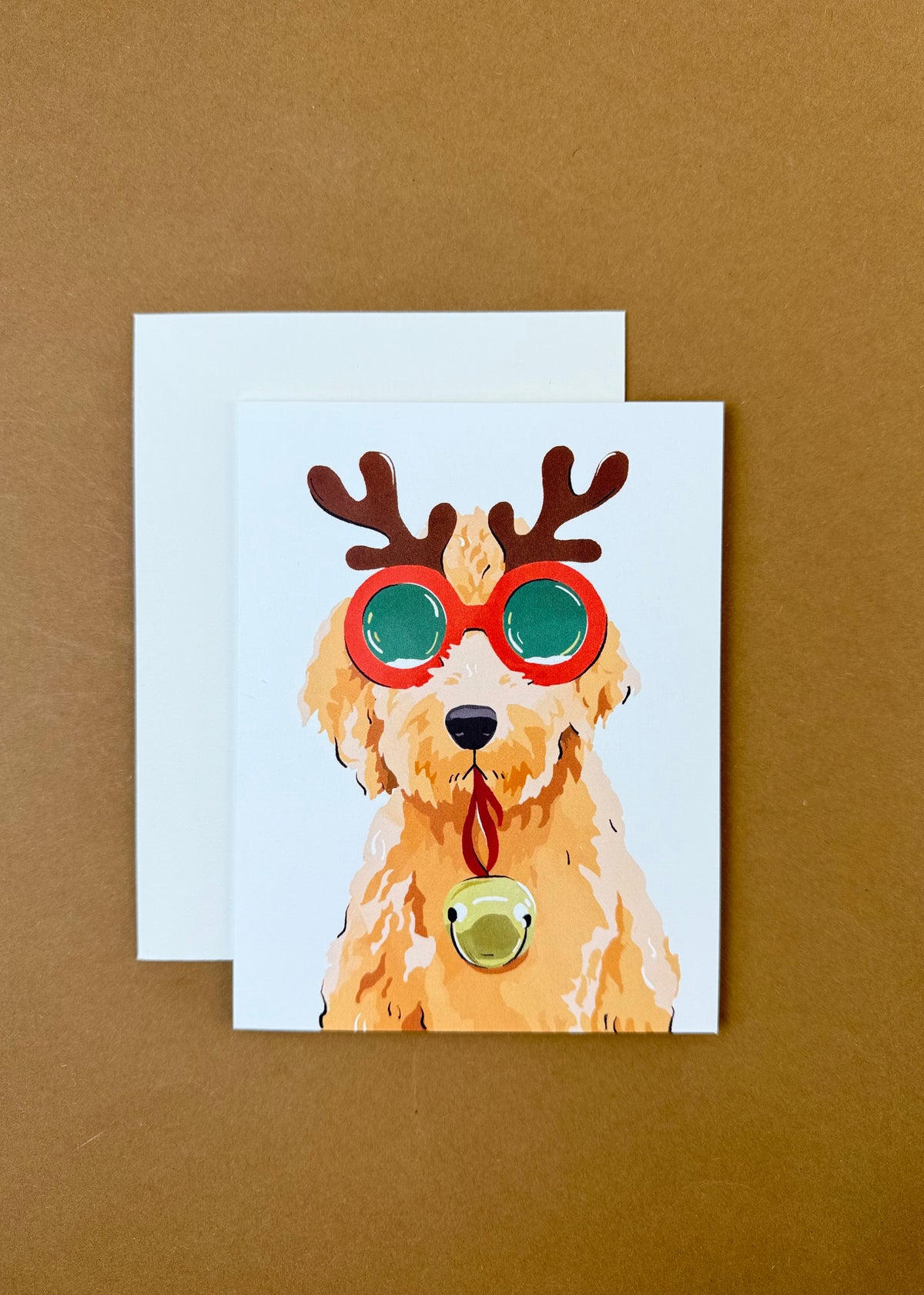 Karte 'X-Mas Dog Rentier'