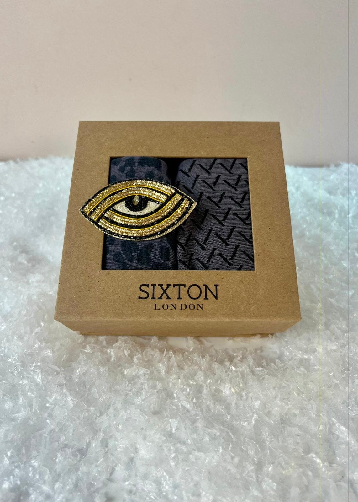 2er-Set Socken 'Auge' Lila