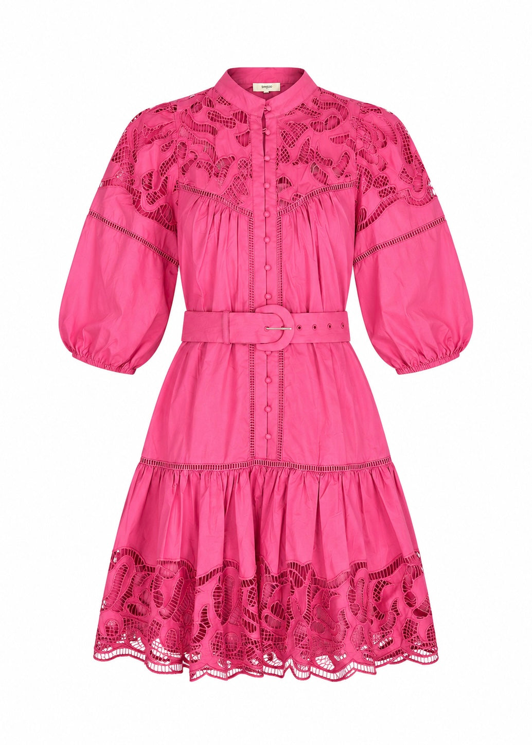 Kleid mit Lochspitze