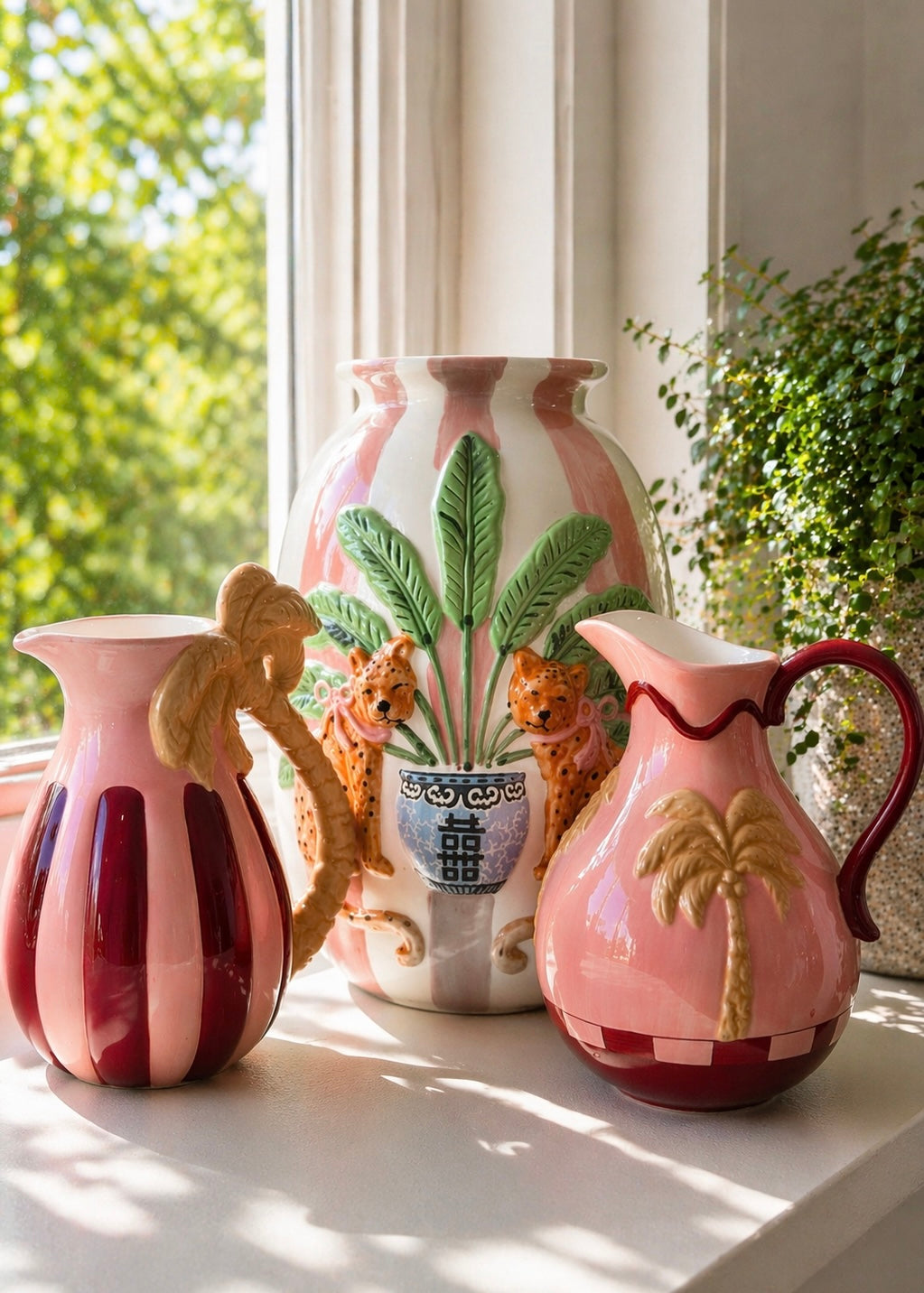 Keramik Vase 'Leopard'