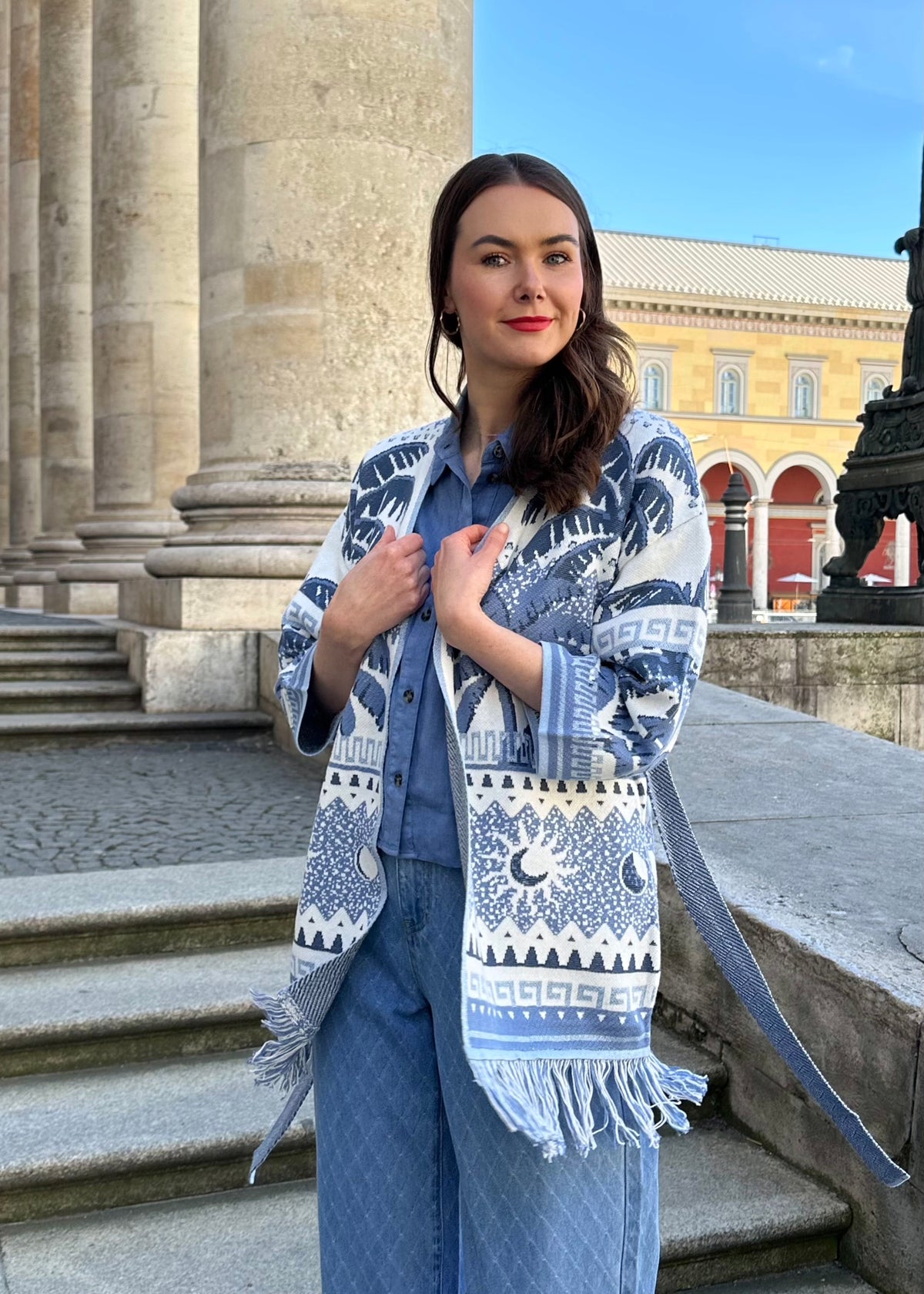 Strickjacke &#39;Palmen&#39;