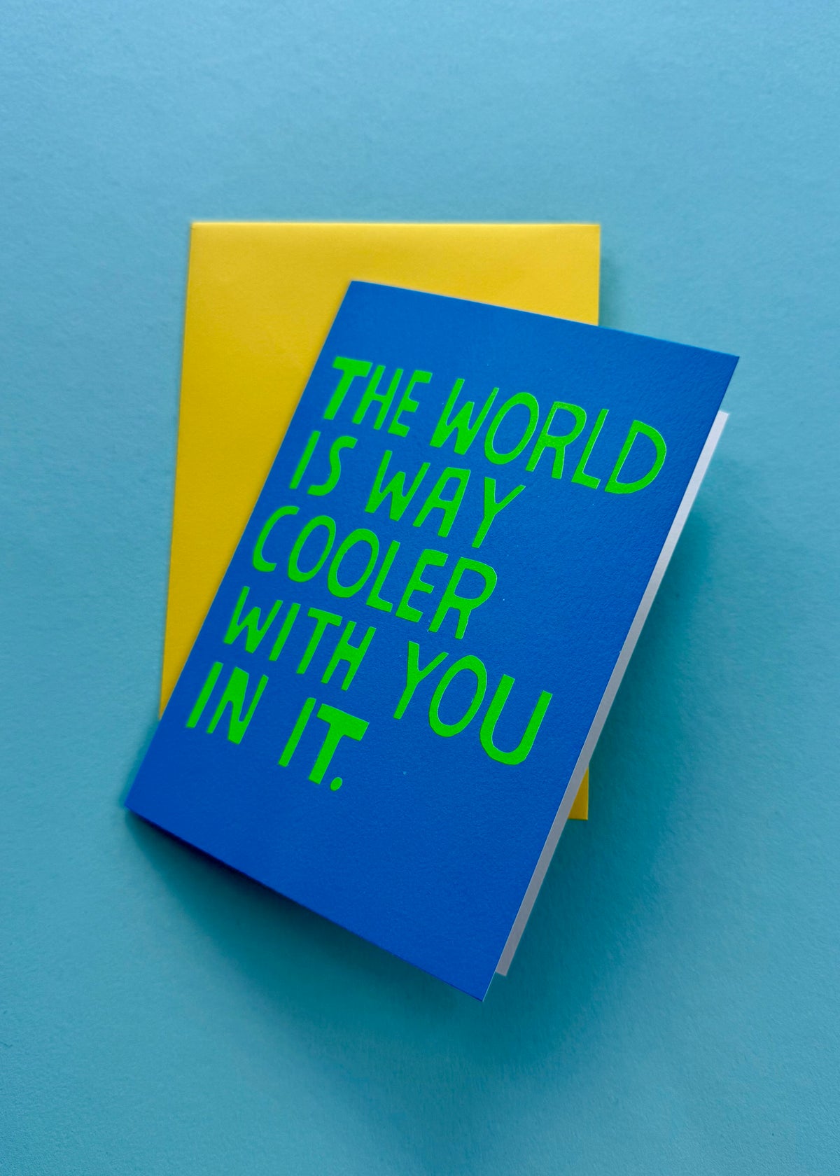Karte &#39;The World is...&#39;